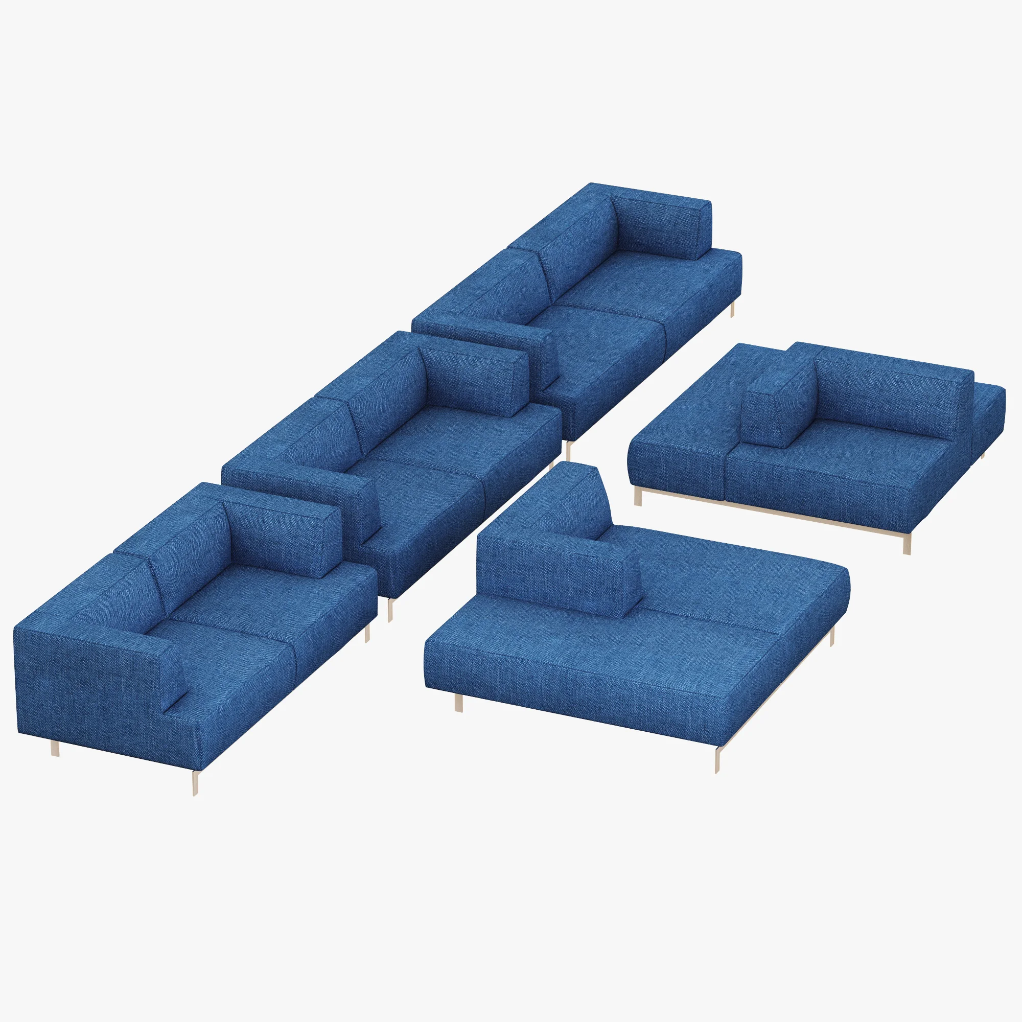 Living Divani Metrocubo — 3D model preview 1