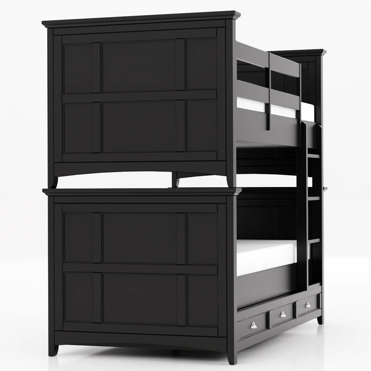 Magnussen Home Bennett Black Bunk Bed 2 — 3D model preview 3