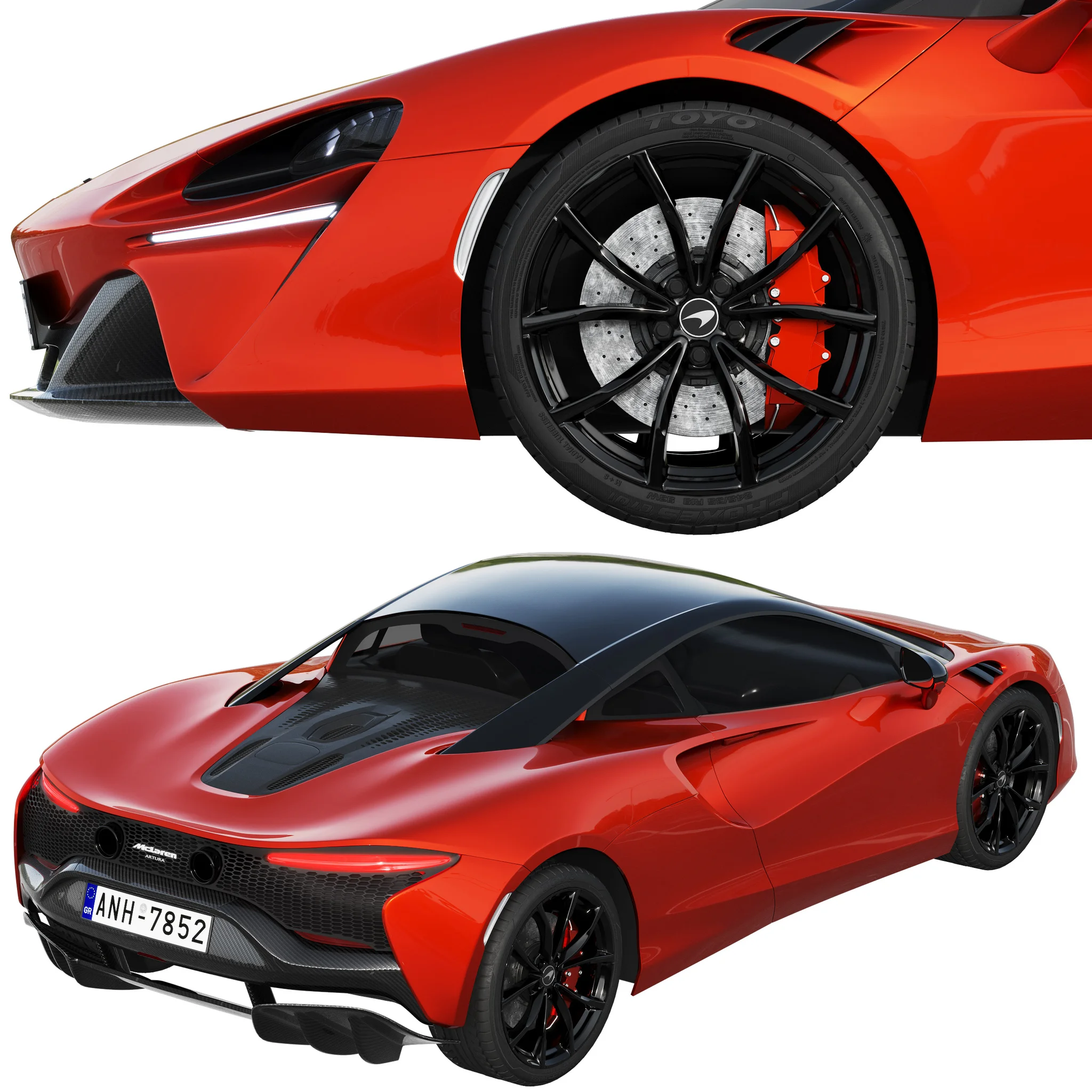 McLaren Artura, 3D model preview 2