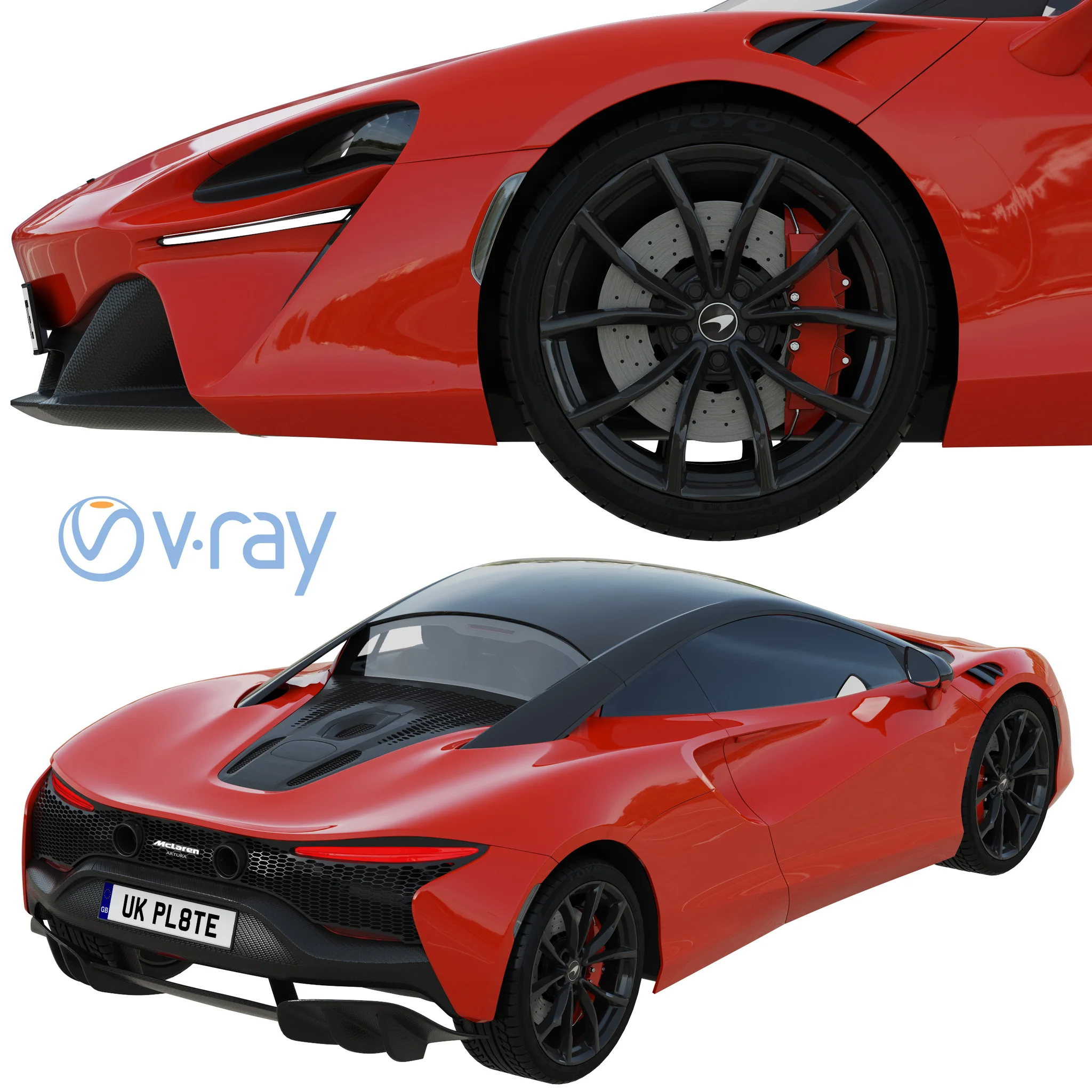 McLaren Artura, 3D model preview 4