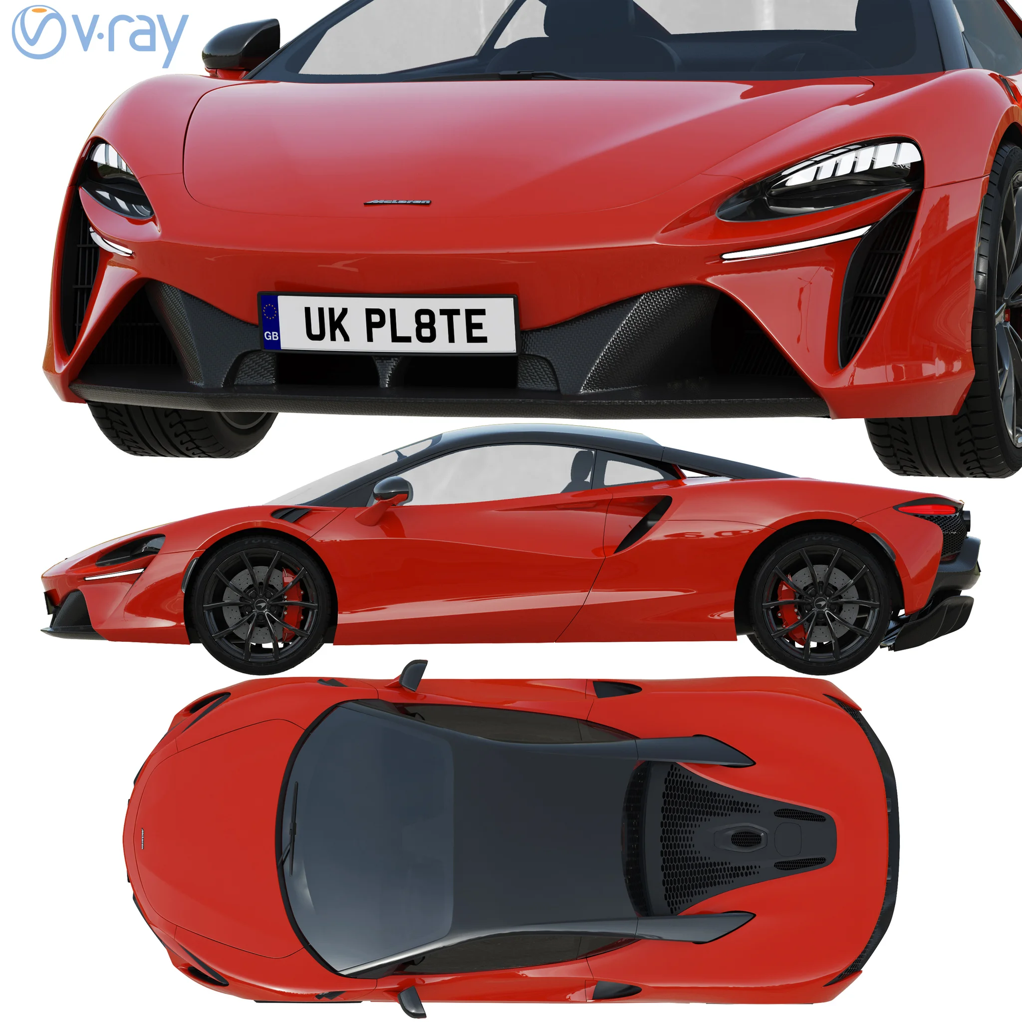 McLaren Artura, 3D model preview 8