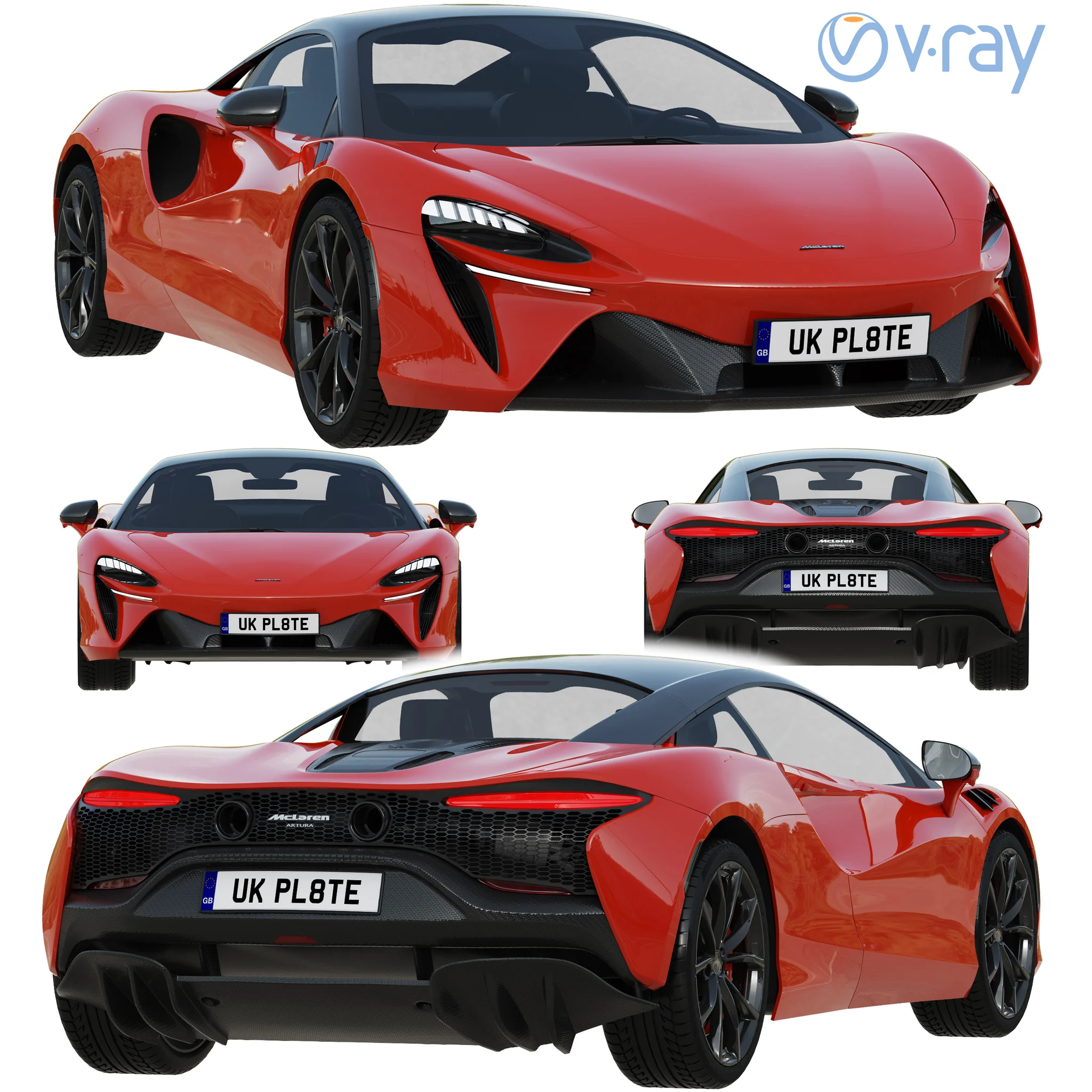 McLaren Artura, 3D model preview 23