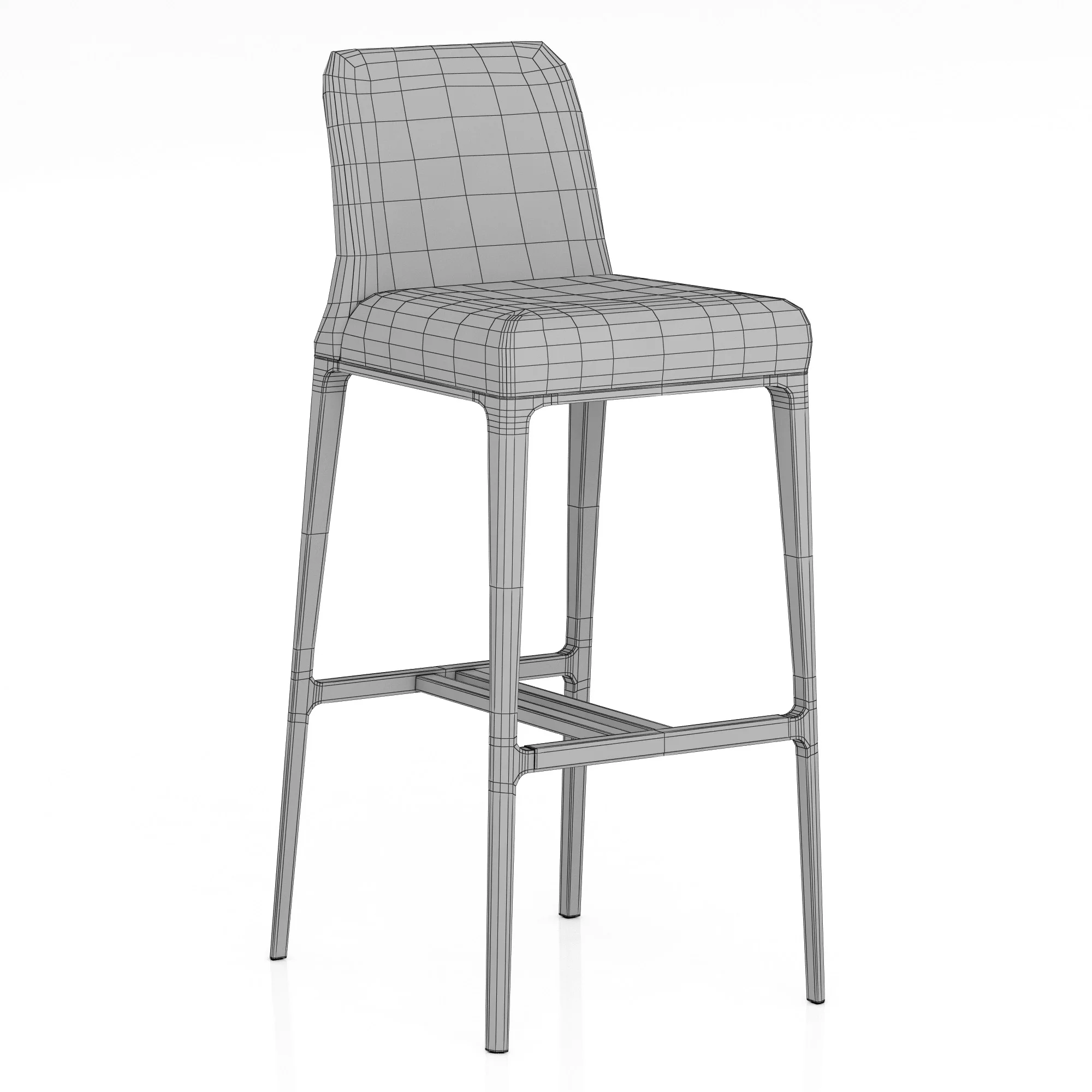 Roche Bobois AIDA BAR STOOL — 3D model preview 8