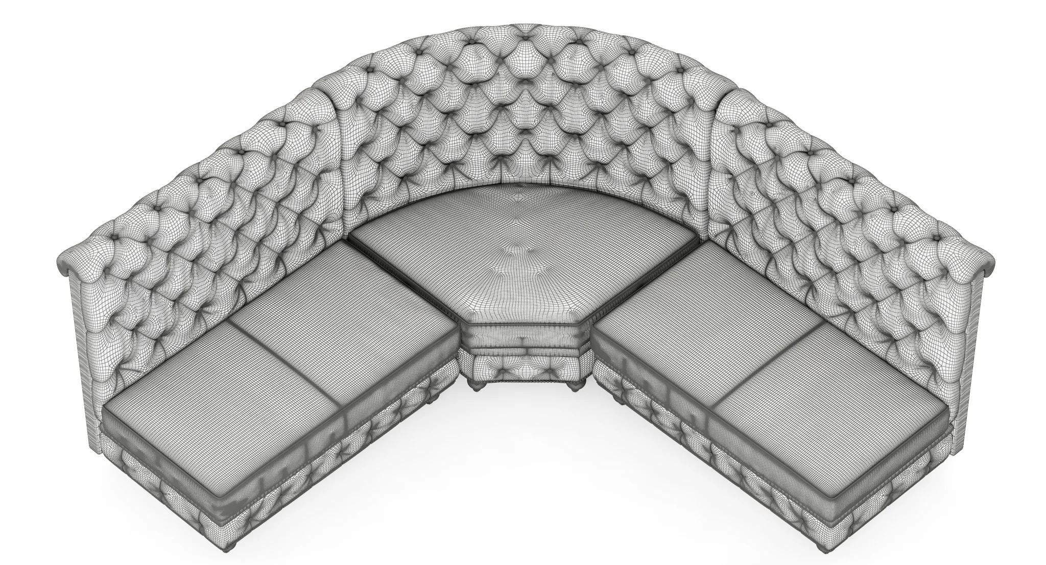 Restoration Hardware Kensington Leather L Banquette — 3D model preview 9