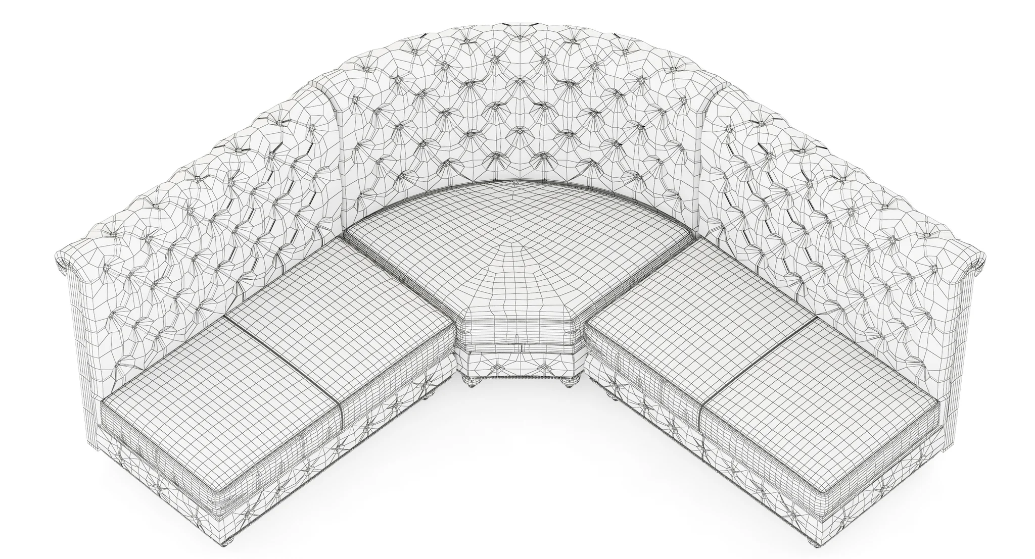 Restoration Hardware Kensington Leather L Banquette — 3D model preview 10