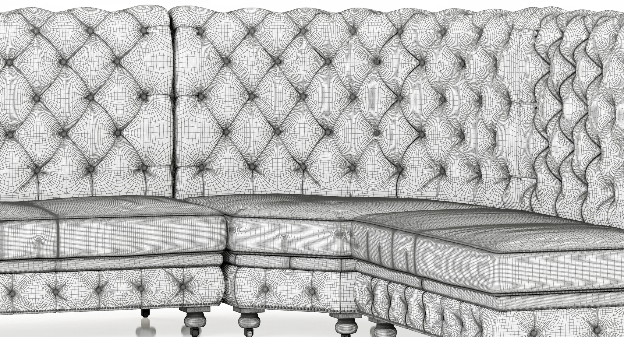 Restoration Hardware Kensington Leather L Banquette — 3D model preview 16