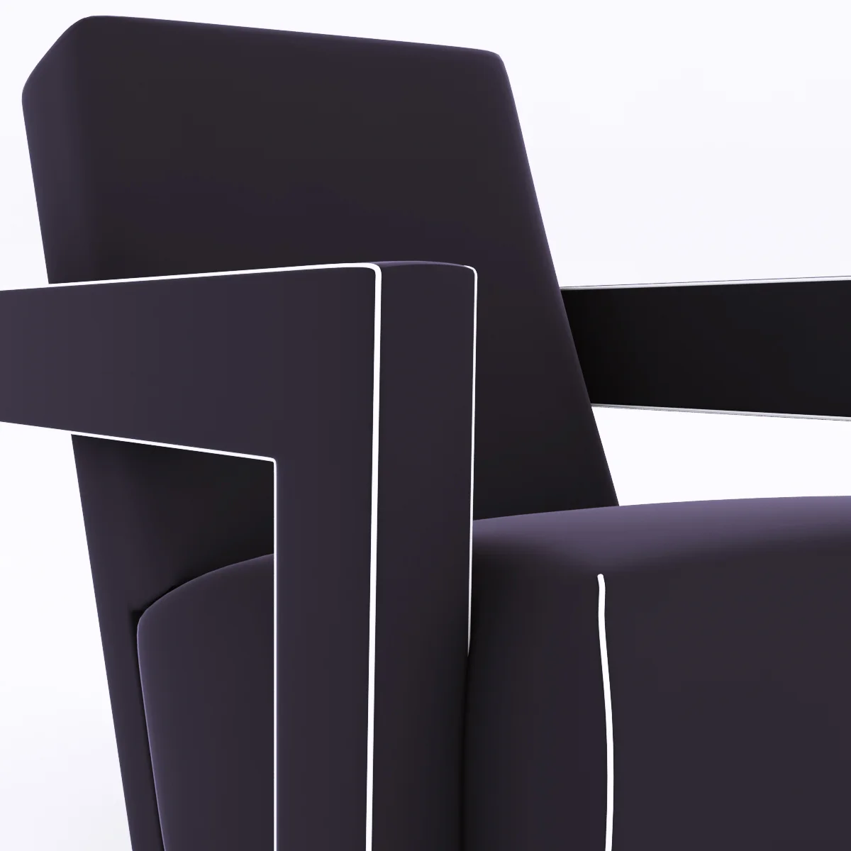 Pair Of Gerrit Thomas Rietveld Chairs — 3D model preview 1