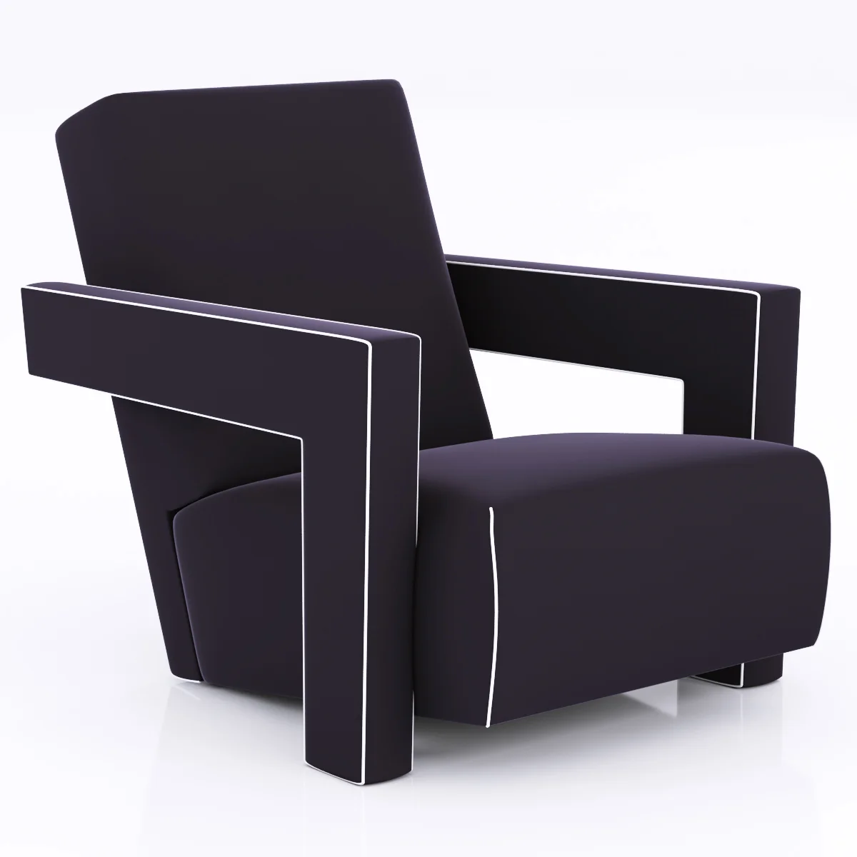 Pair Of Gerrit Thomas Rietveld Chairs — 3D model preview 2