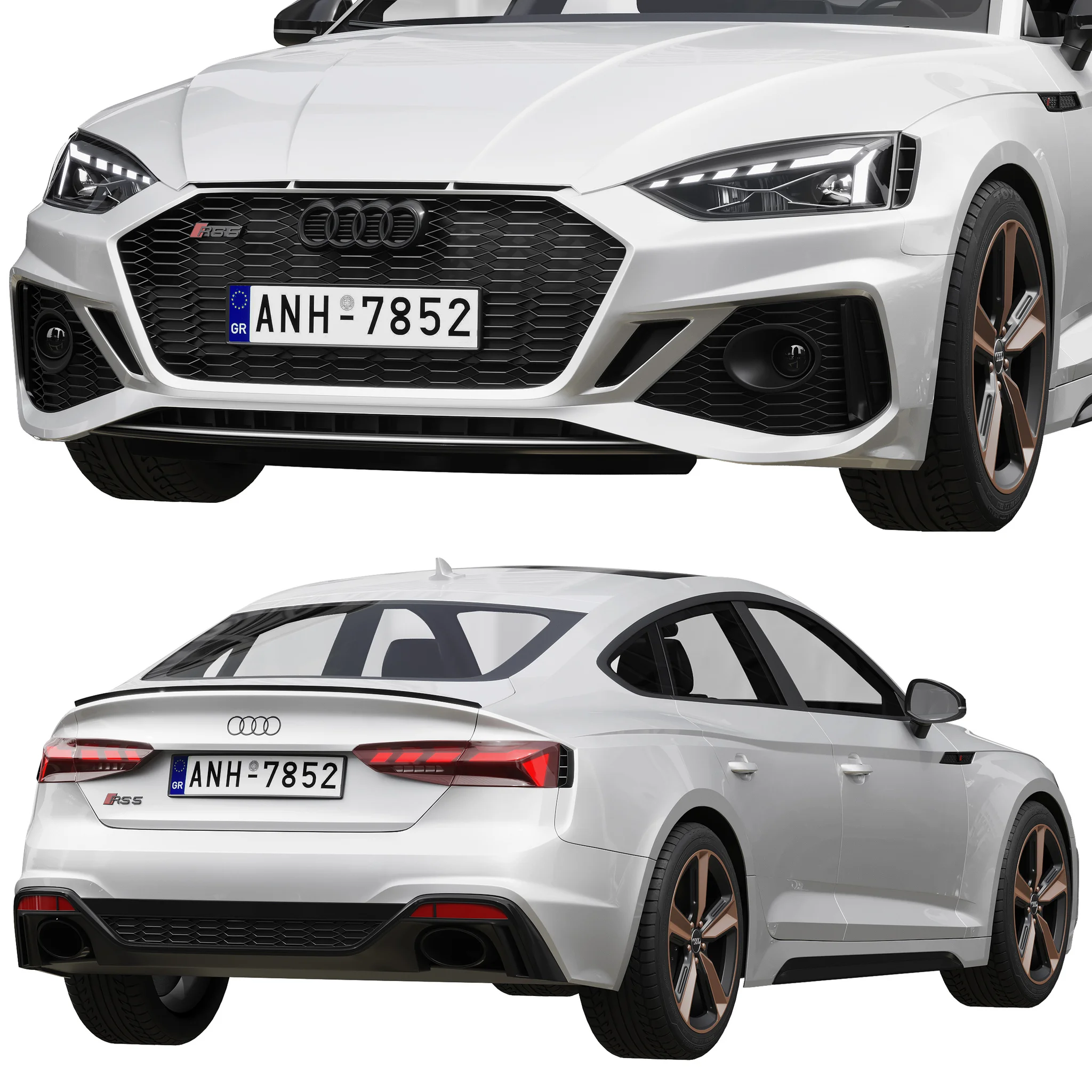 Audi RS5 Sportback, 3D model preview 3