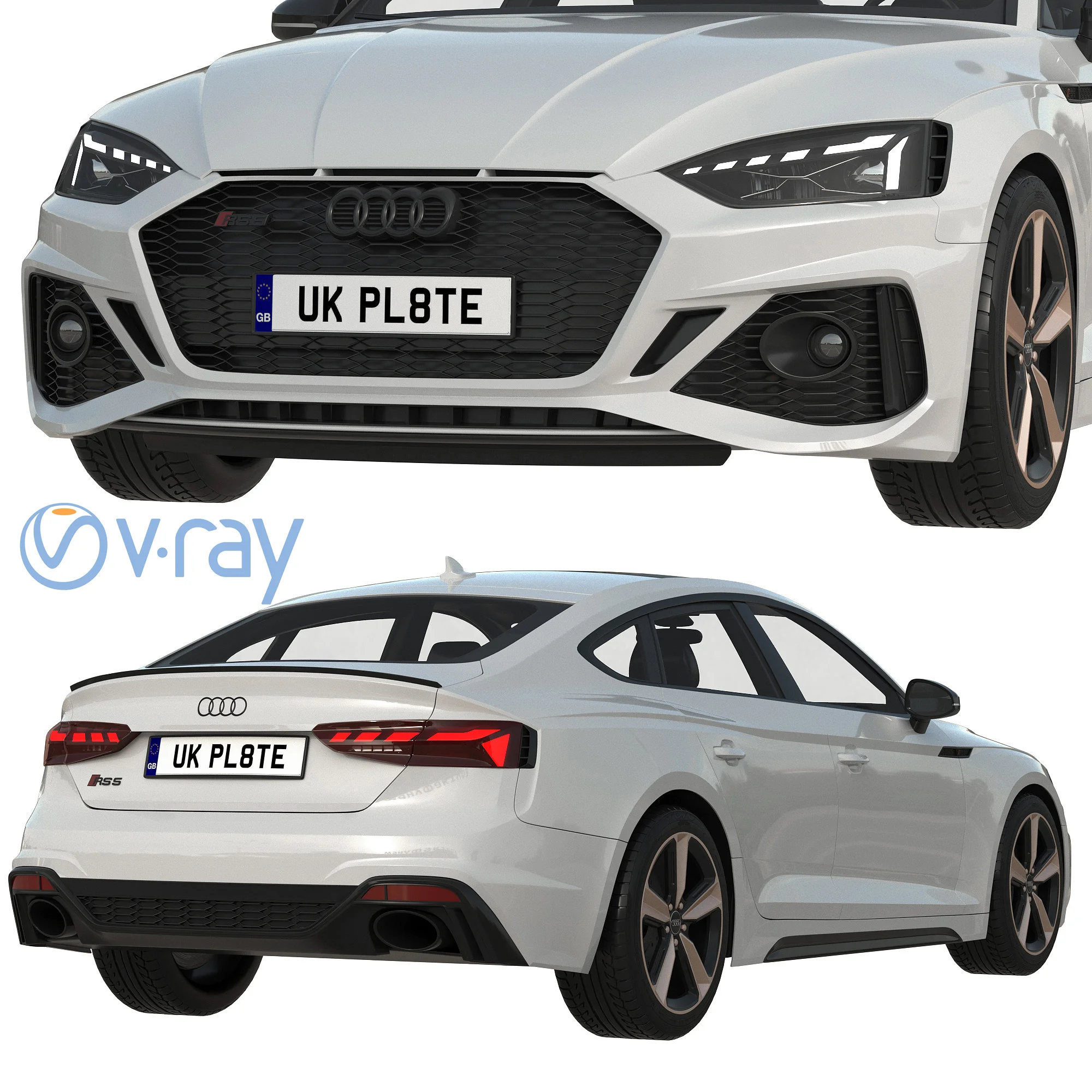 Audi RS5 Sportback, 3D model preview 5