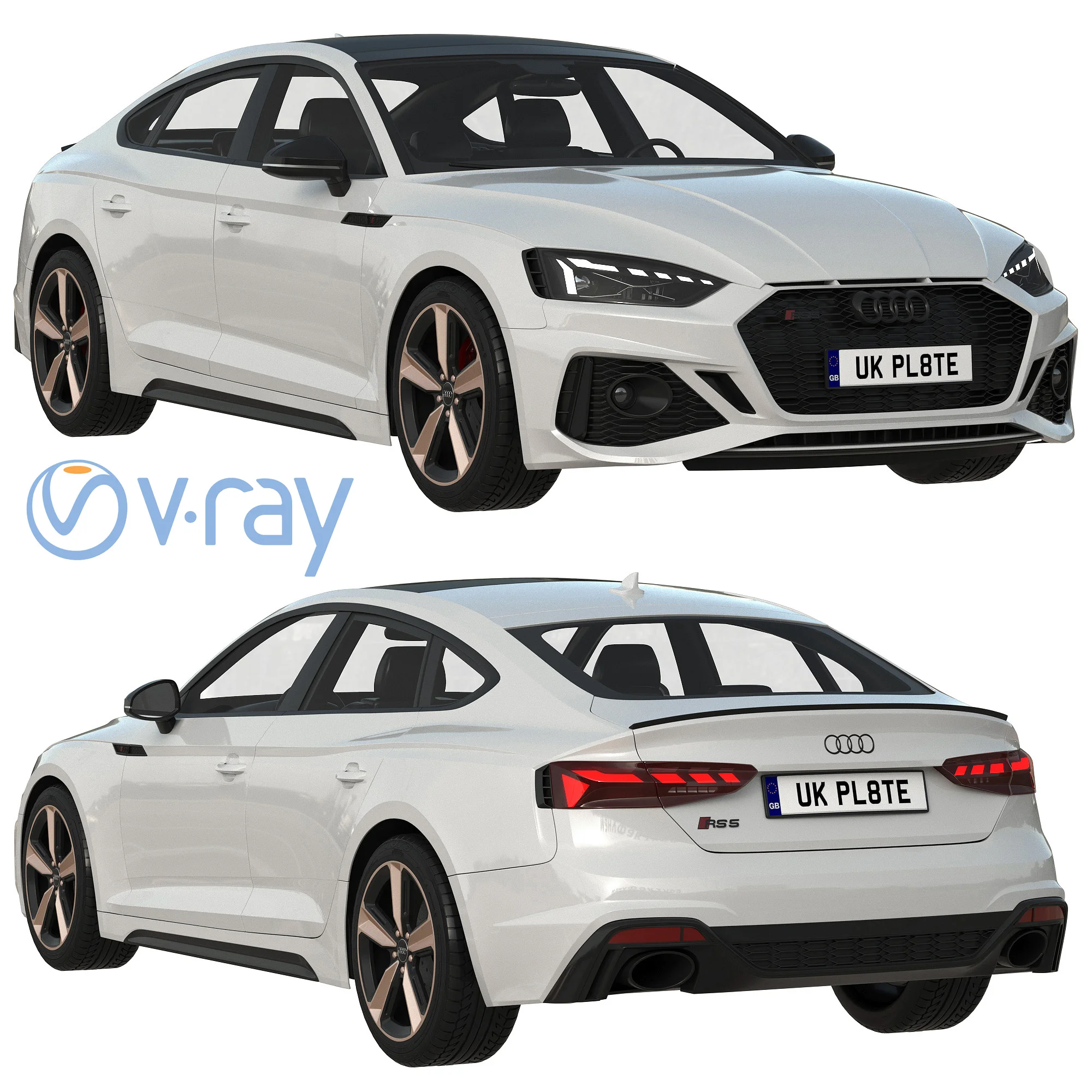 Audi RS5 Sportback, 3D model preview 20