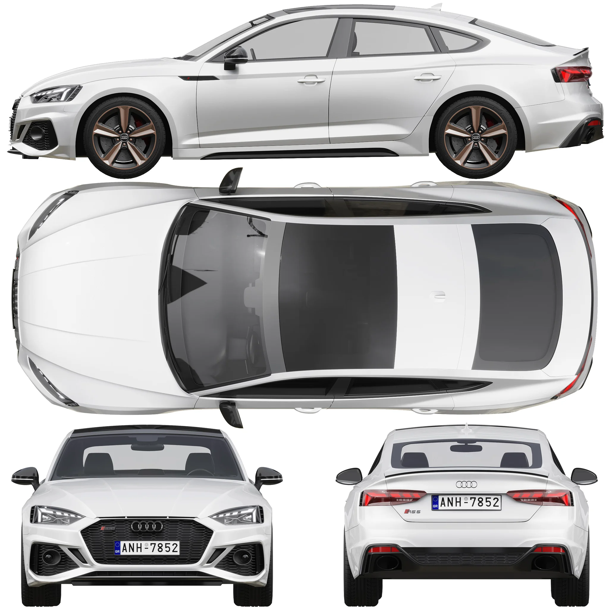 Audi RS5 Sportback, 3D model preview 27