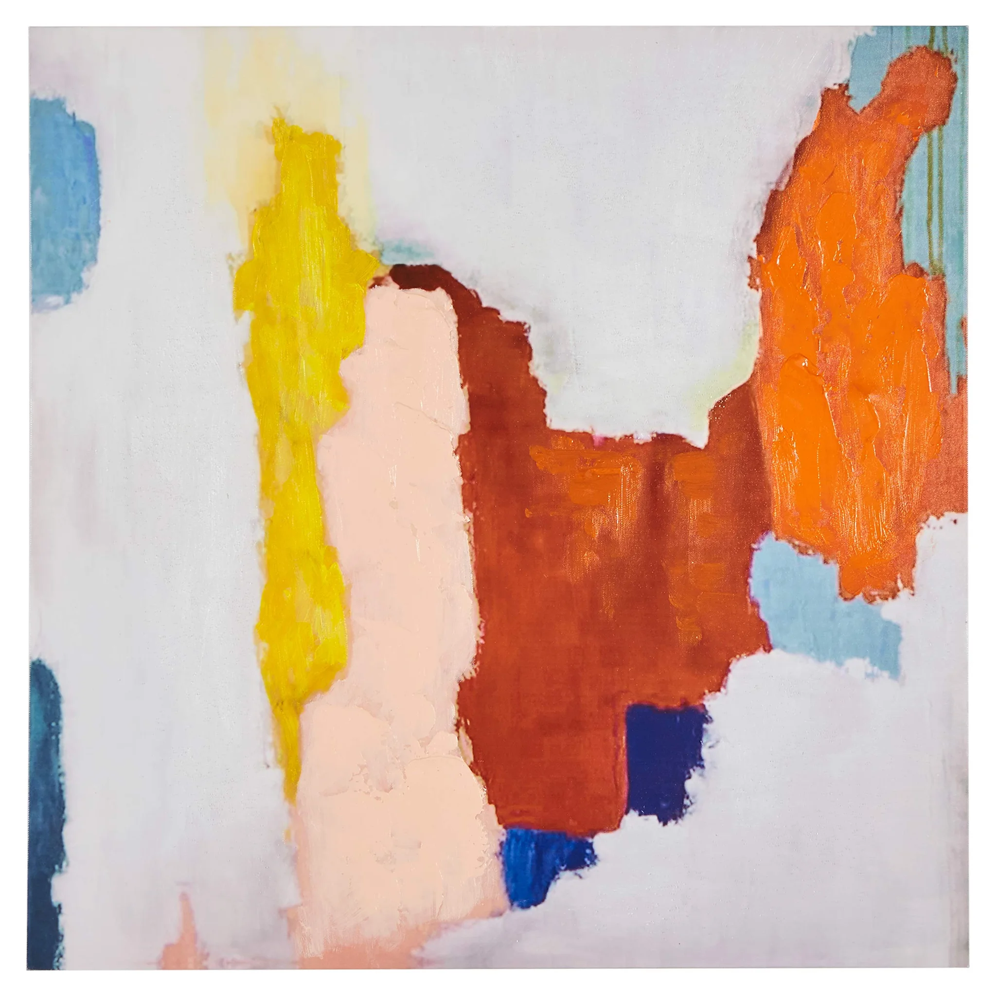 Abstract Contemporary Canvas Wall Art Print – Multicolor Expressionist