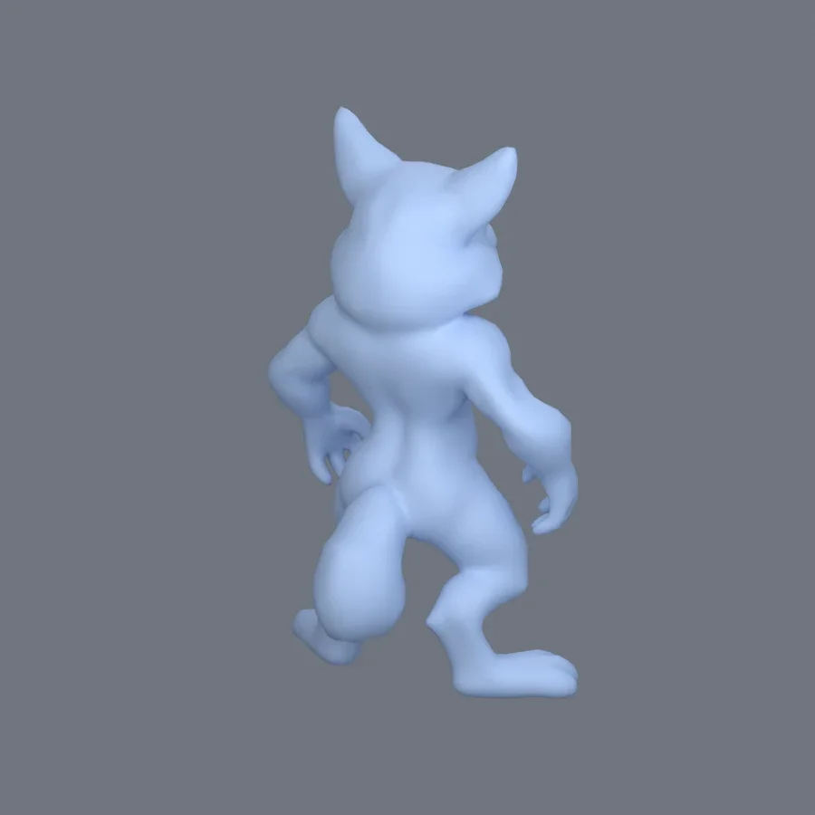 Furry Character Male 02, 3D model preview 7