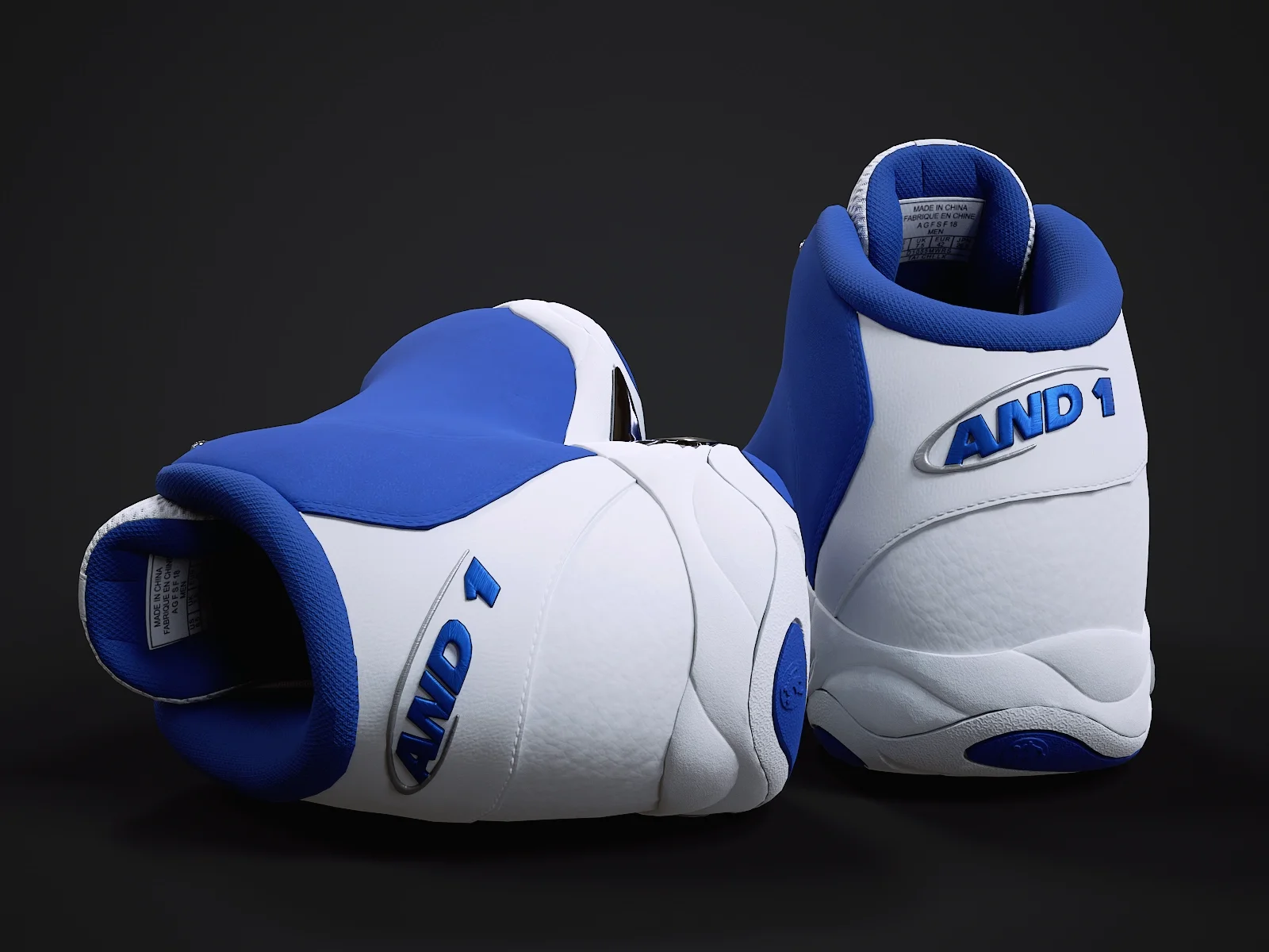 AND1 Tai-Chi sneaker 3, 3D model preview 7