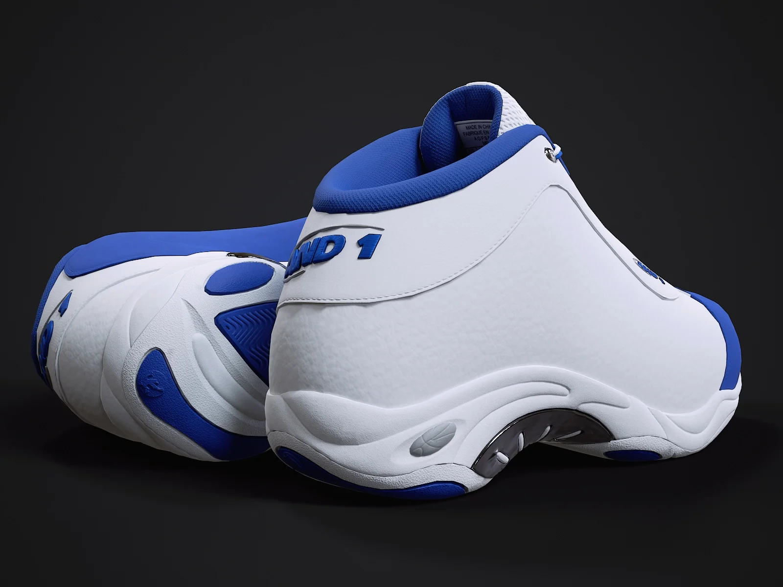 AND1 Tai-Chi sneaker 3, 3D model preview 8