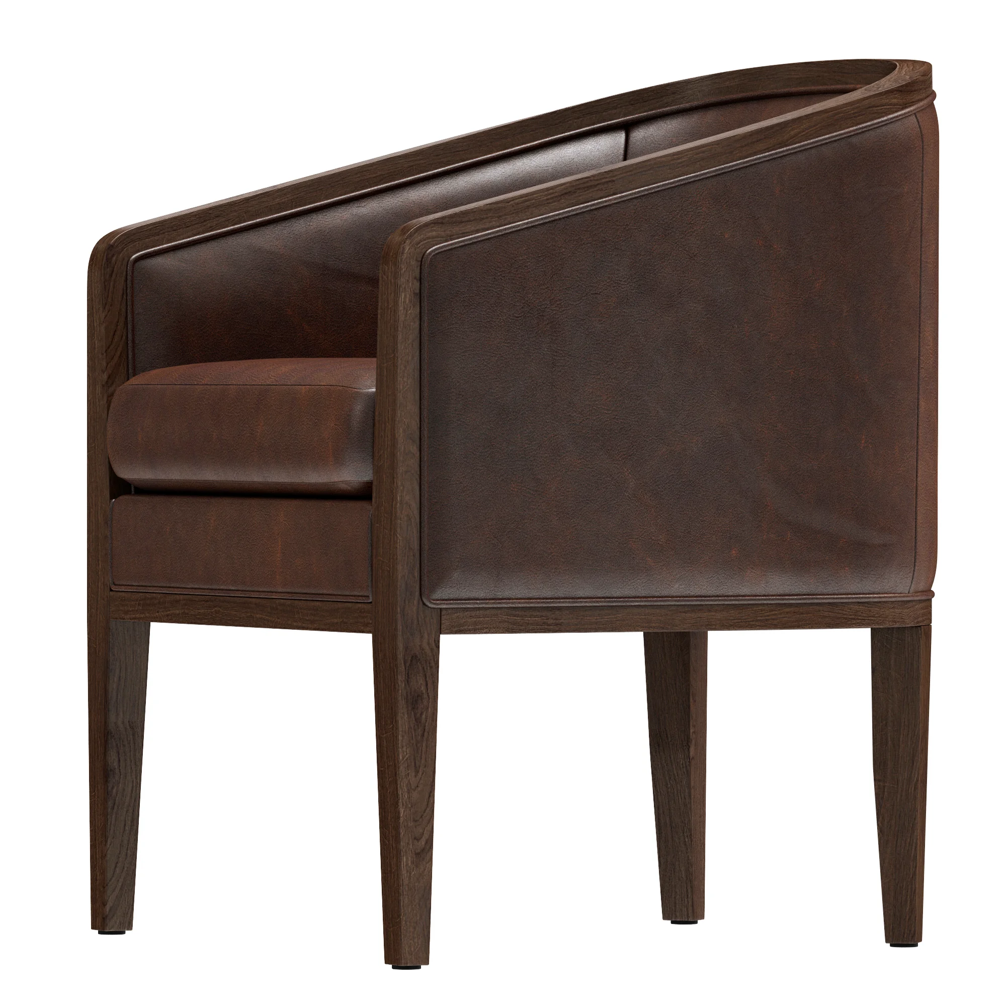 Restoration Hardware Dixon Leather Armchair — 3D model preview 2