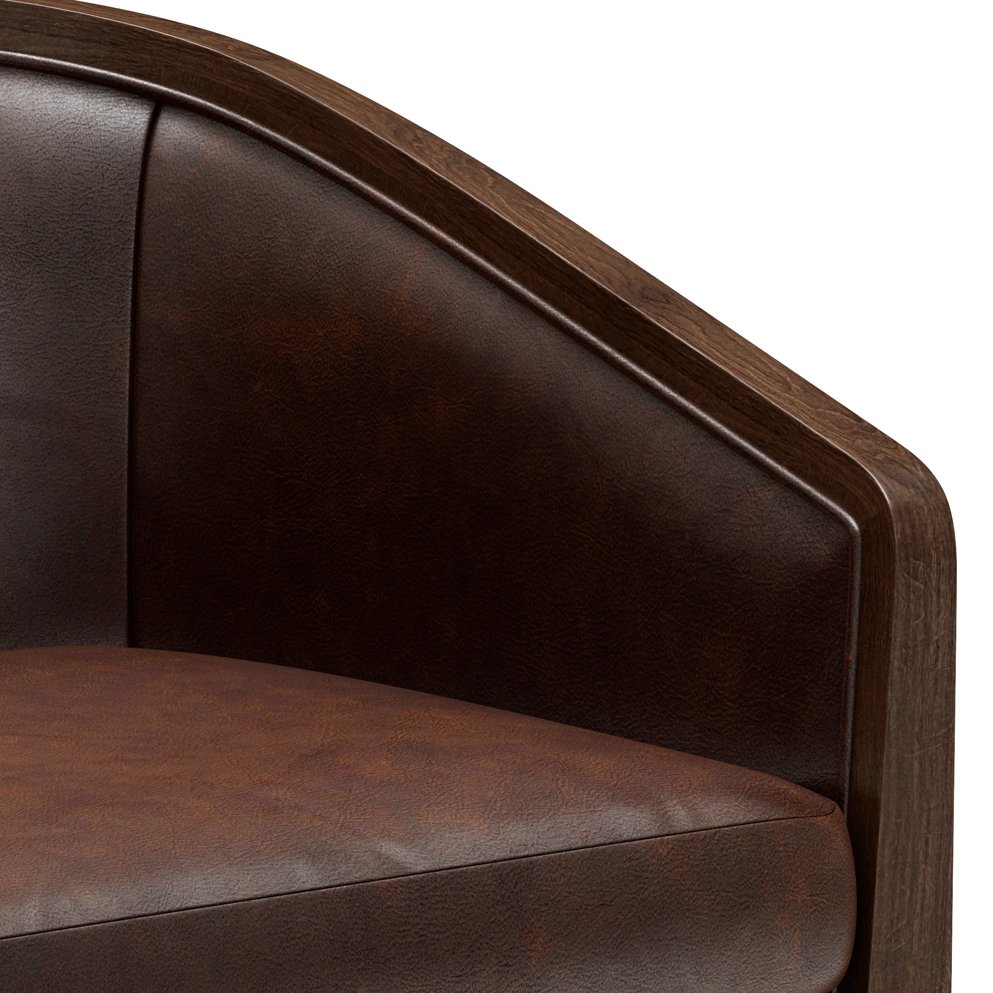 Restoration Hardware Dixon Leather Armchair — 3D model preview 3