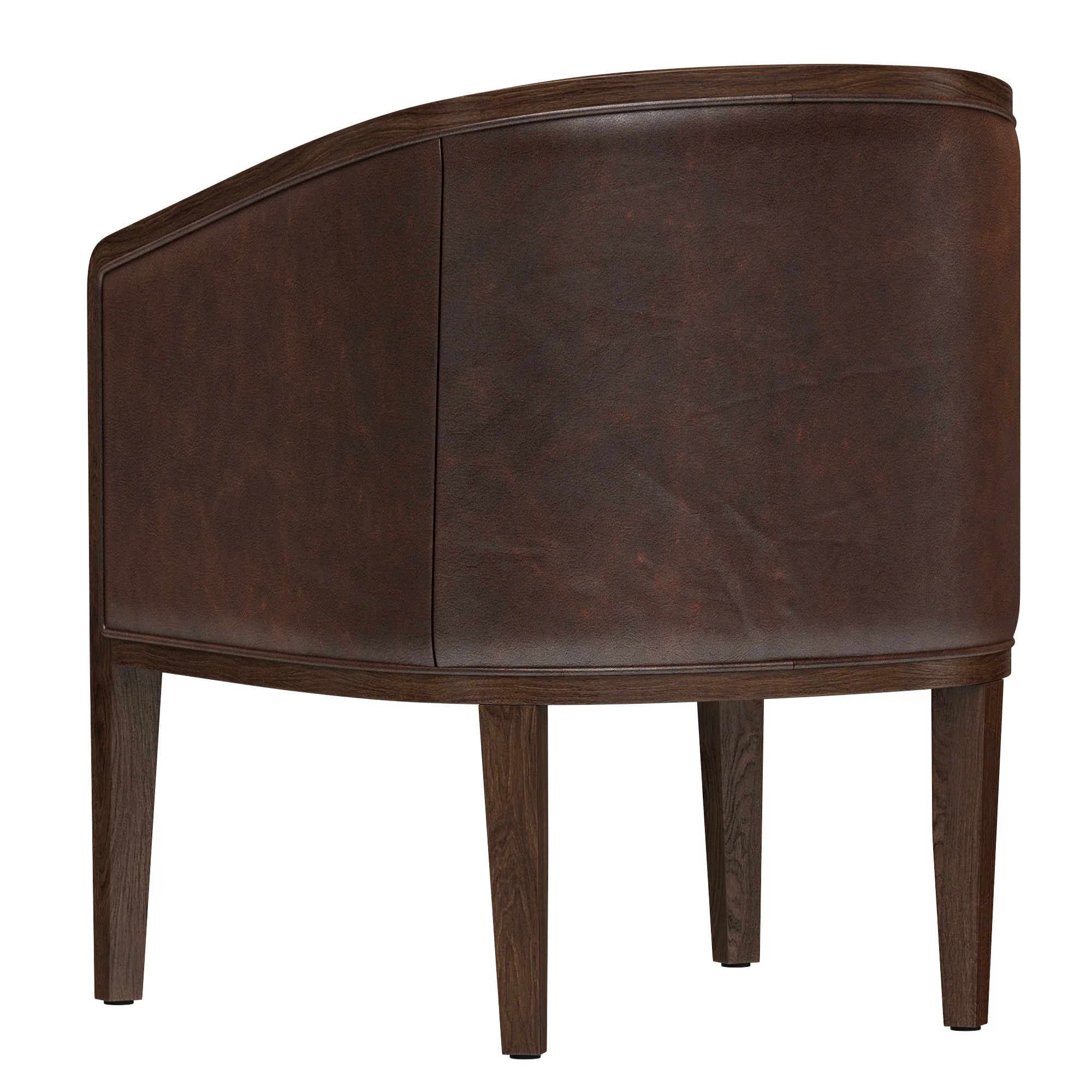 Restoration Hardware Dixon Leather Armchair — 3D model preview 4