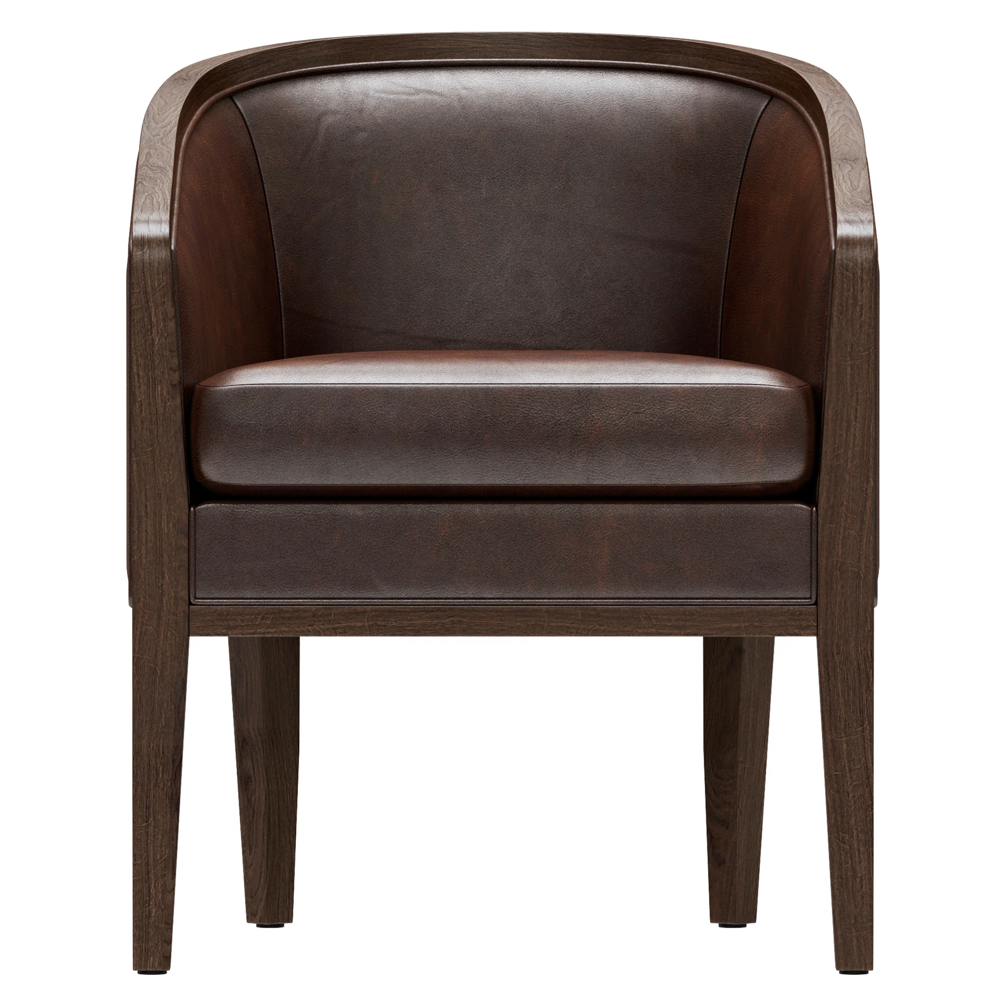 Restoration Hardware Dixon Leather Armchair — 3D model preview 6