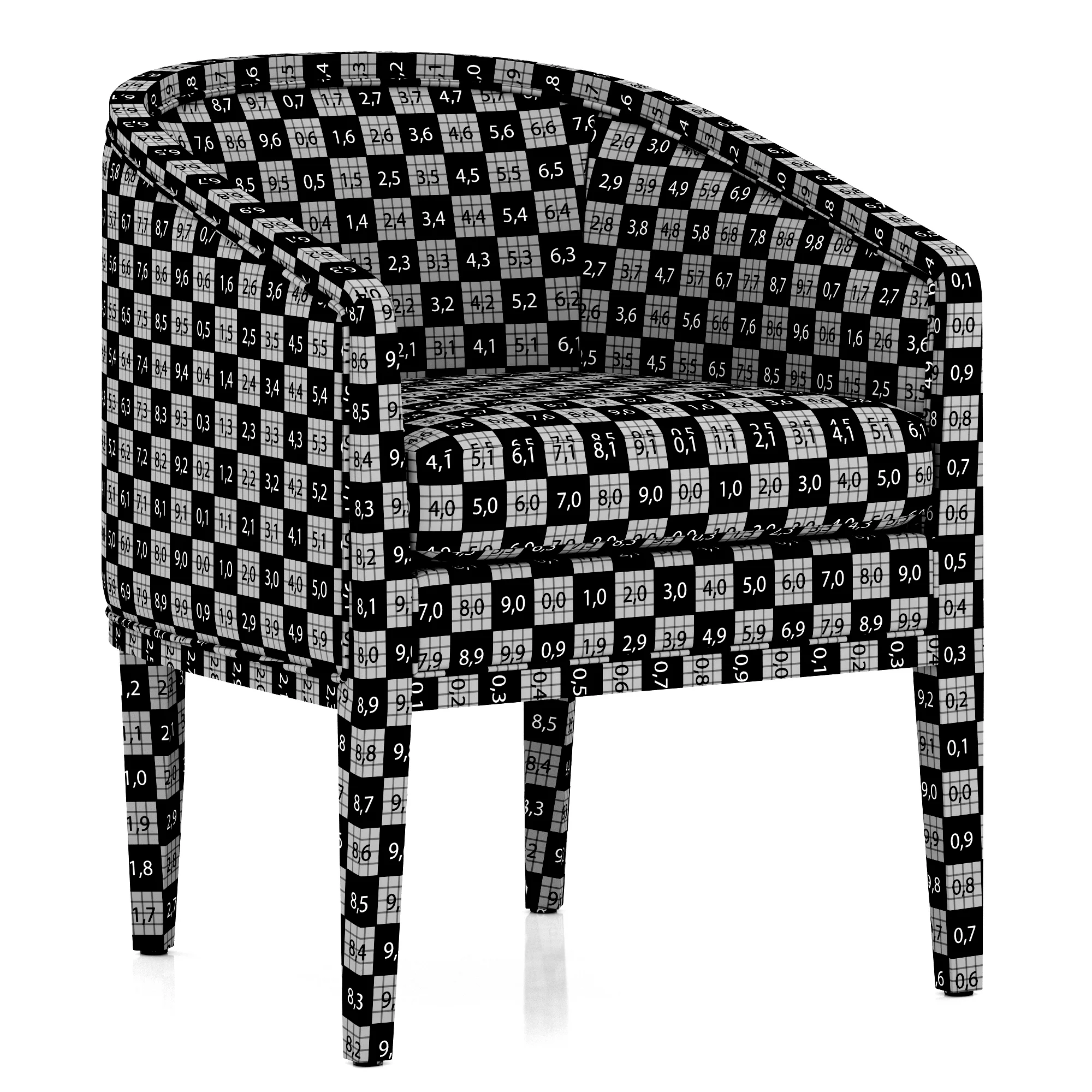 Restoration Hardware Dixon Leather Armchair — 3D model preview 9
