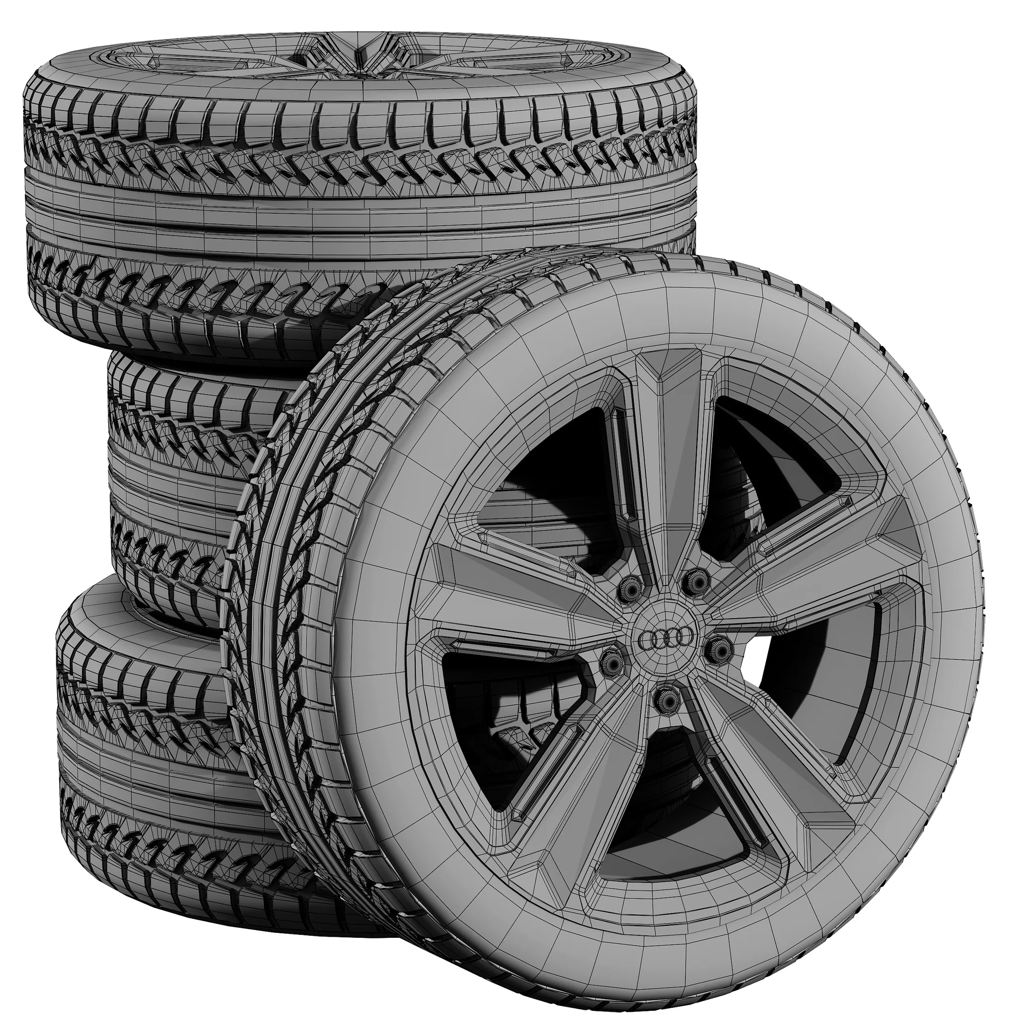 Audi Tires 6 — 3D model preview 1