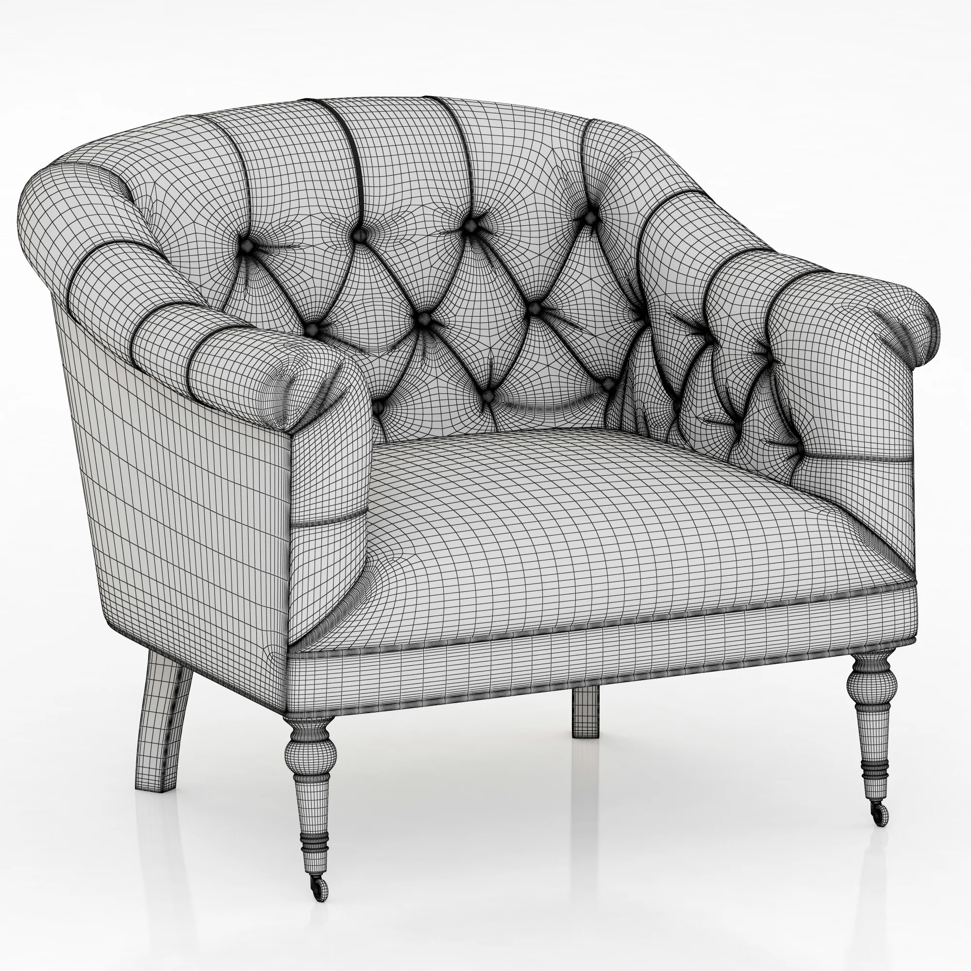 Eichholtz Chair Bentley — 3D model preview 6