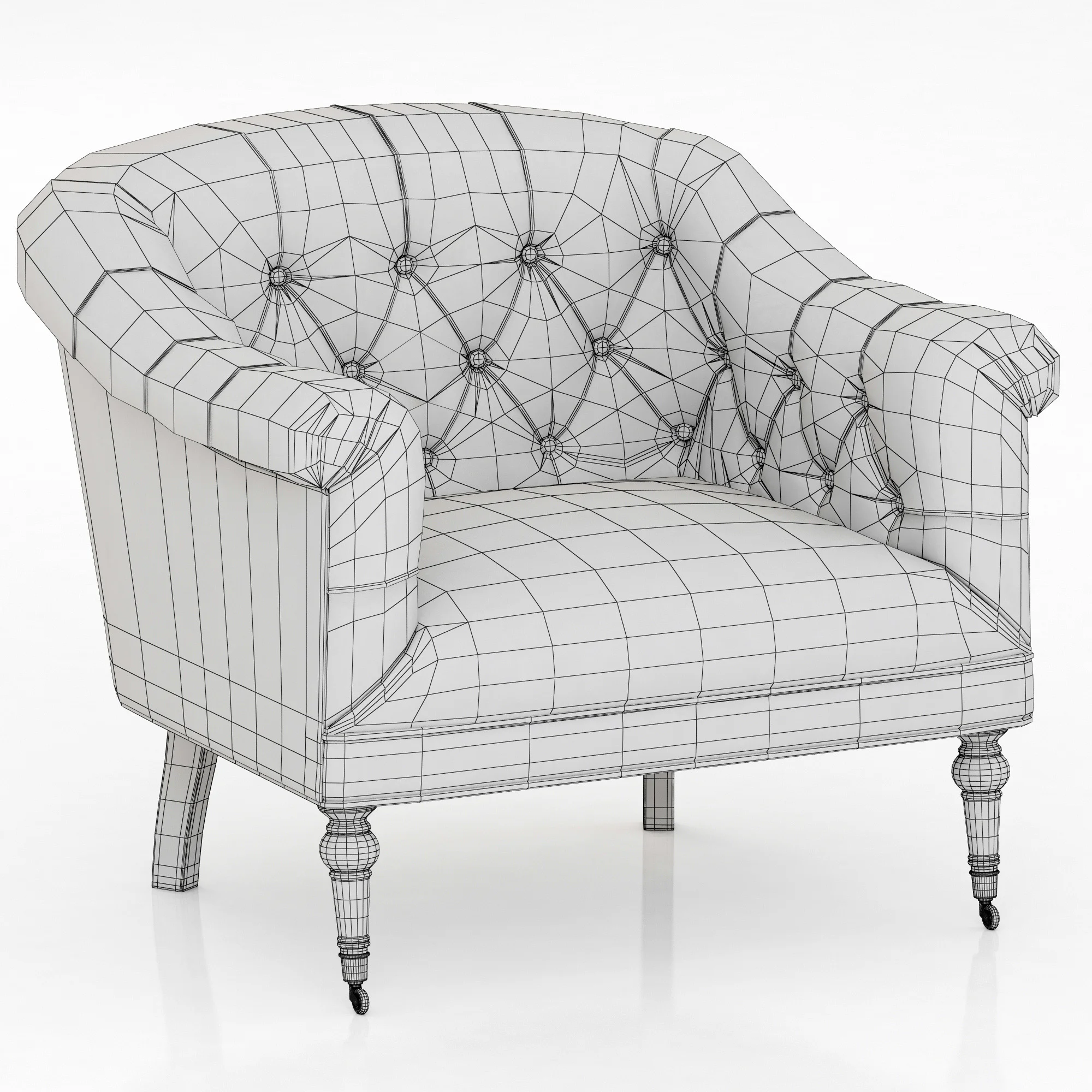 Eichholtz Chair Bentley — 3D model preview 7