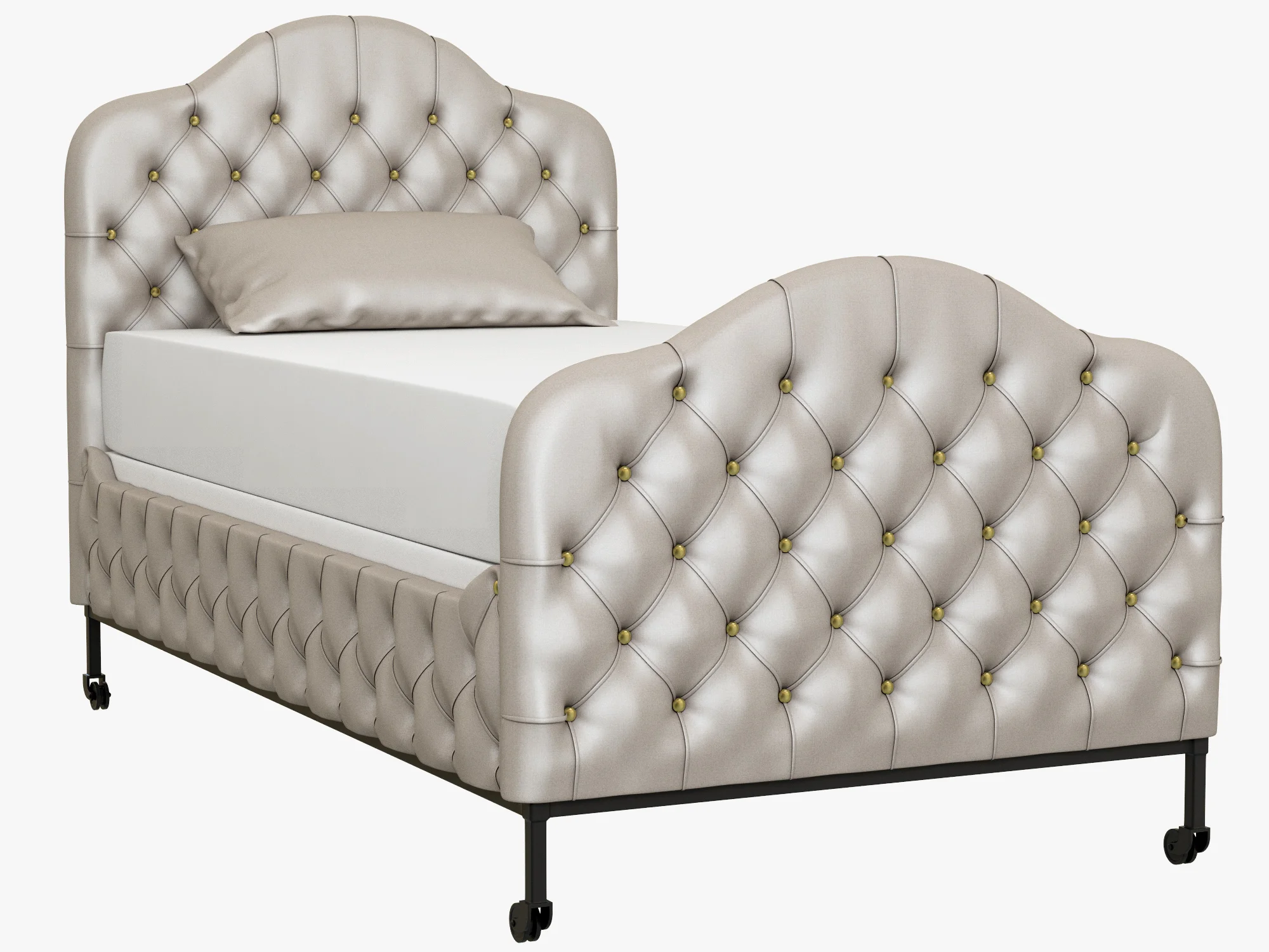 Restoration Hardware Francesca Upholstered Bed — 3D model preview 1