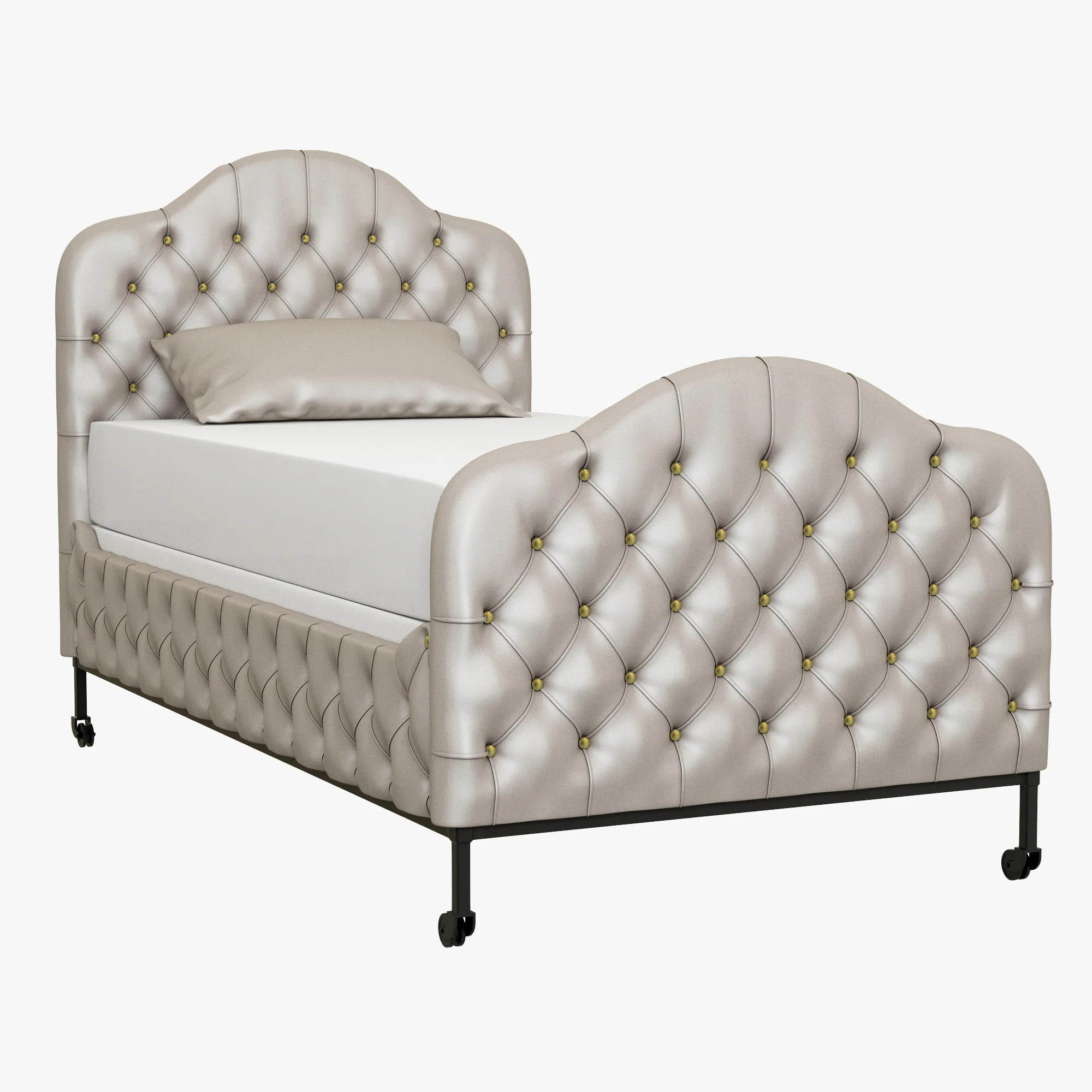 Restoration Hardware Francesca Upholstered Bed — 3D model preview 2