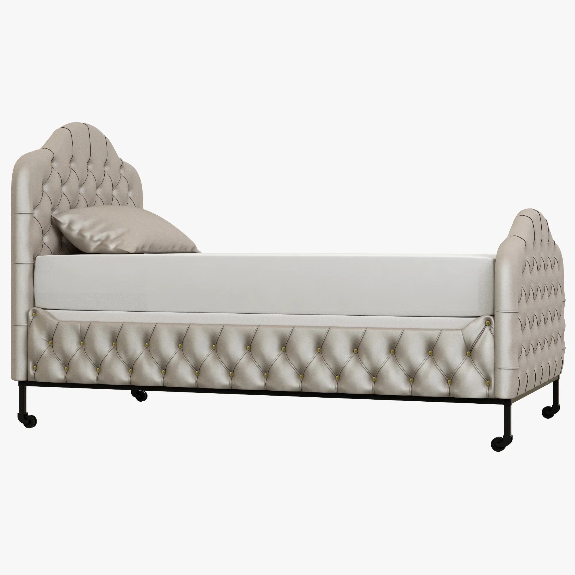 Restoration Hardware Francesca Upholstered Bed — 3D model preview 4