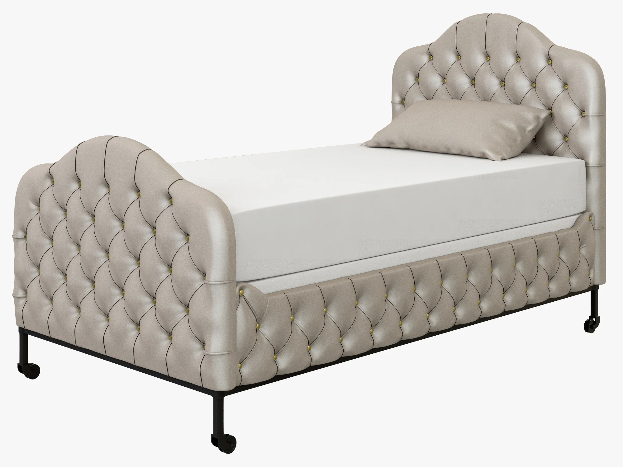 Restoration Hardware Francesca Upholstered Bed — 3D model preview 5