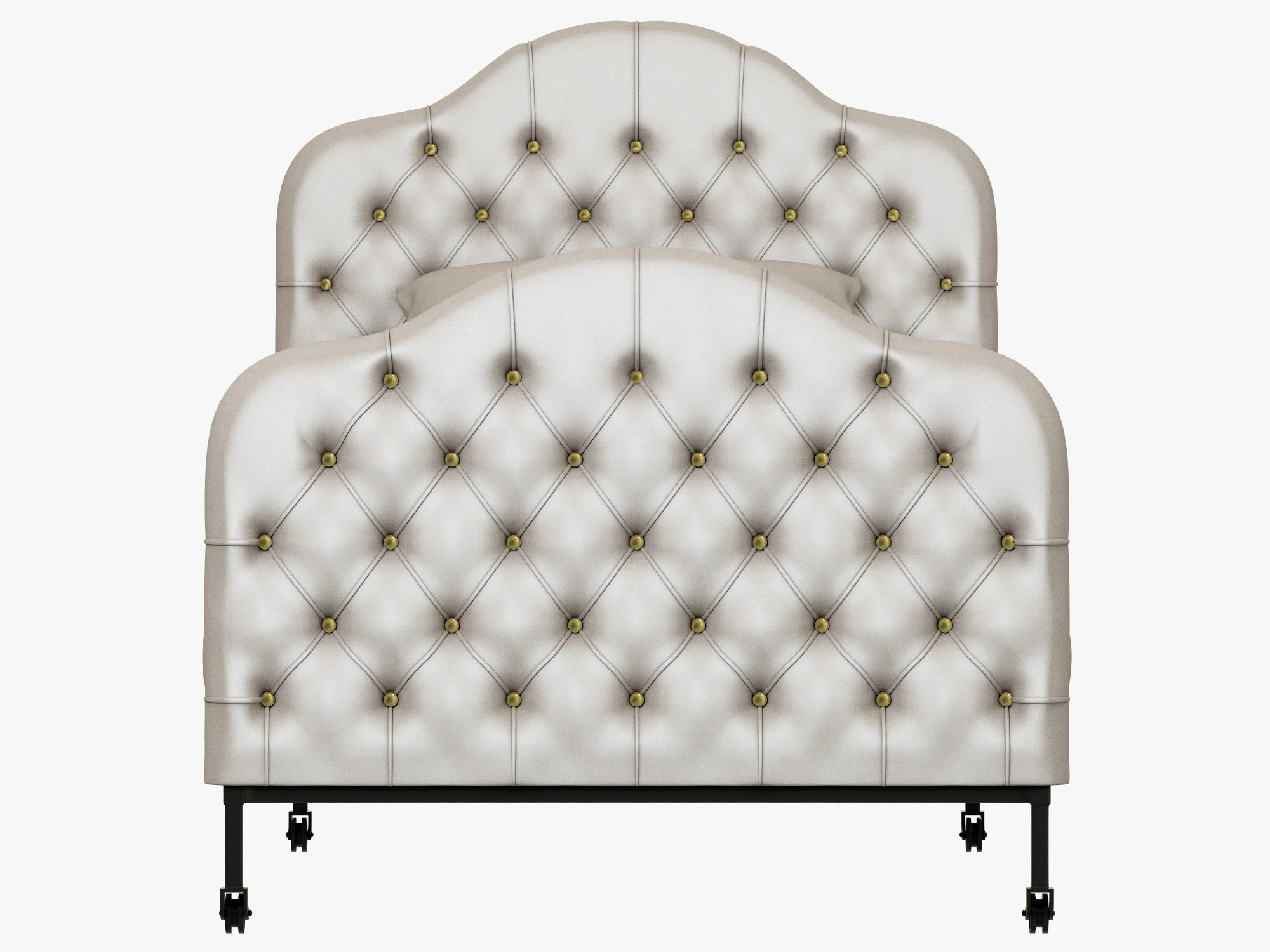 Restoration Hardware Francesca Upholstered Bed — 3D model preview 6