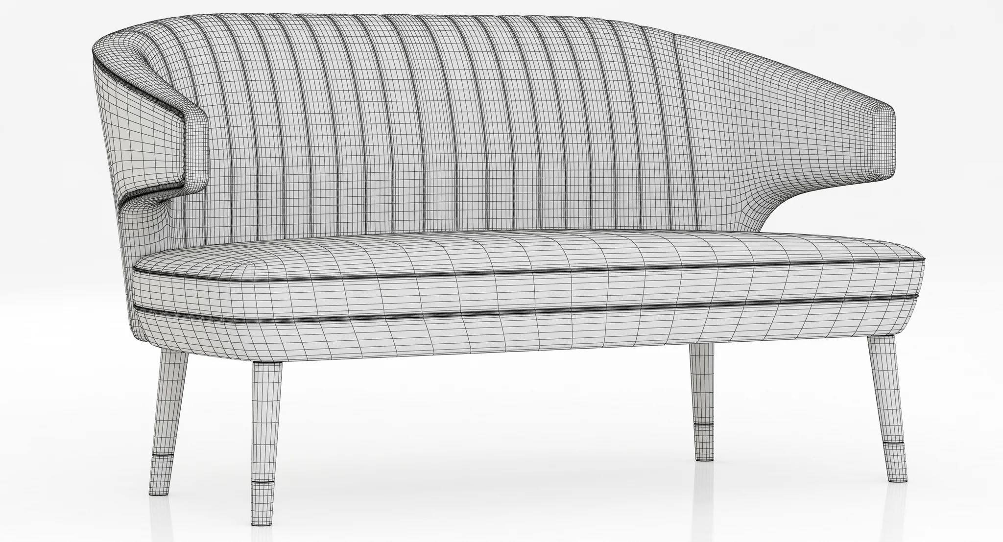 Brabbu IBIS 2 SEAT SOFA — 3D model preview 2