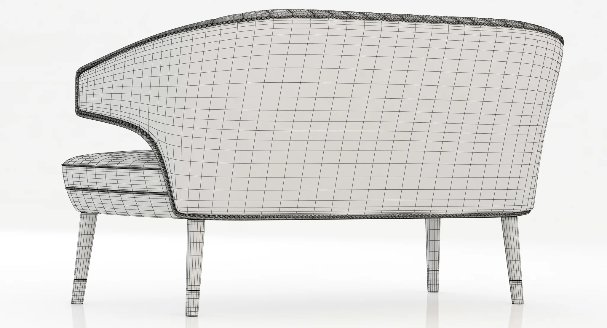 Brabbu IBIS 2 SEAT SOFA — 3D model preview 8