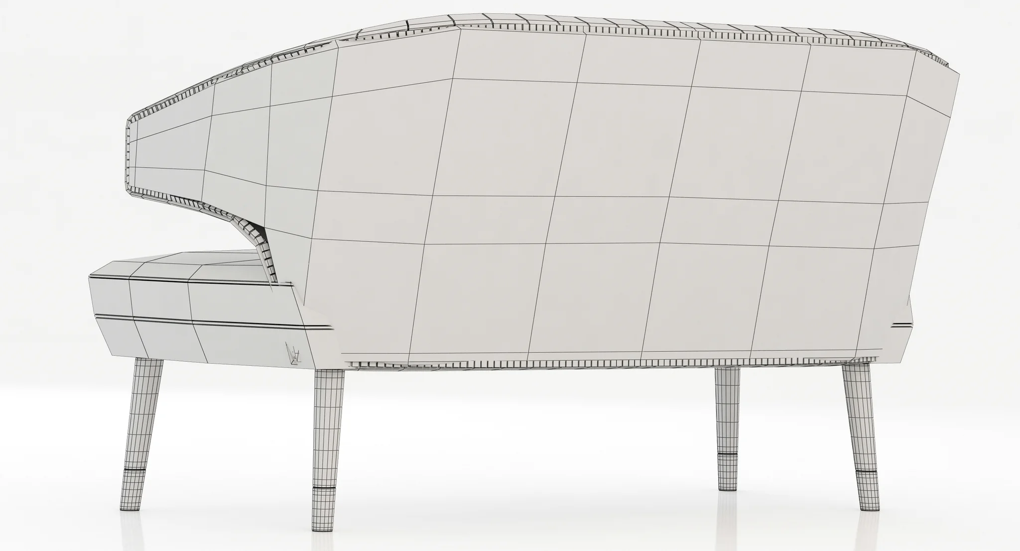 Brabbu IBIS 2 SEAT SOFA — 3D model preview 9