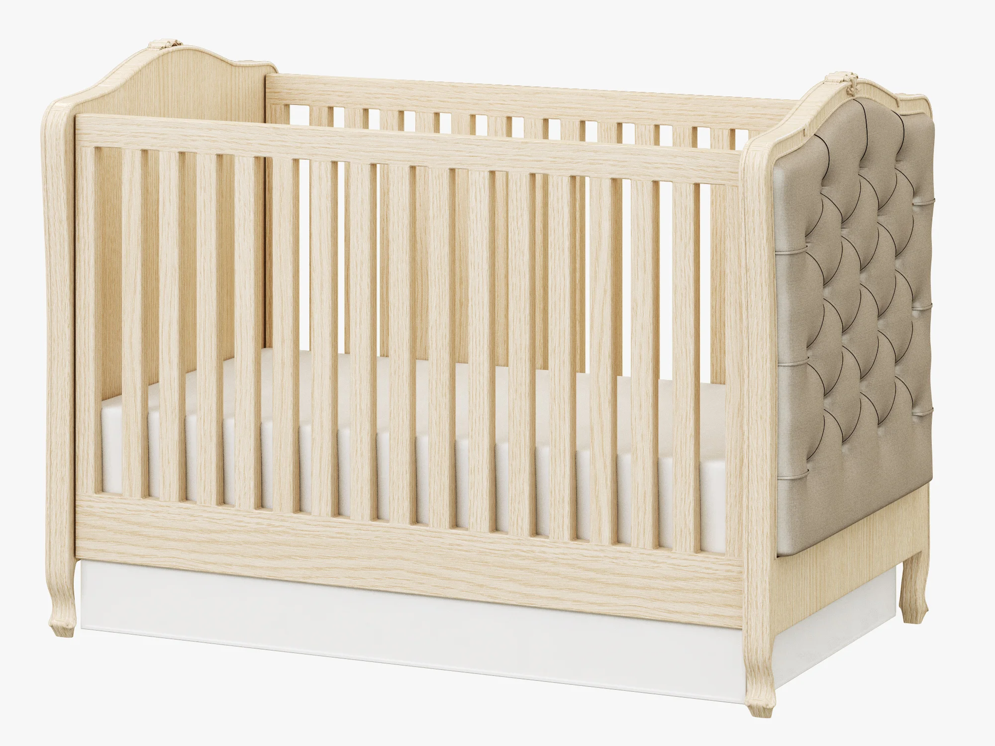 Restoration Hardware Colette Tufted Crib, 3D model preview 3