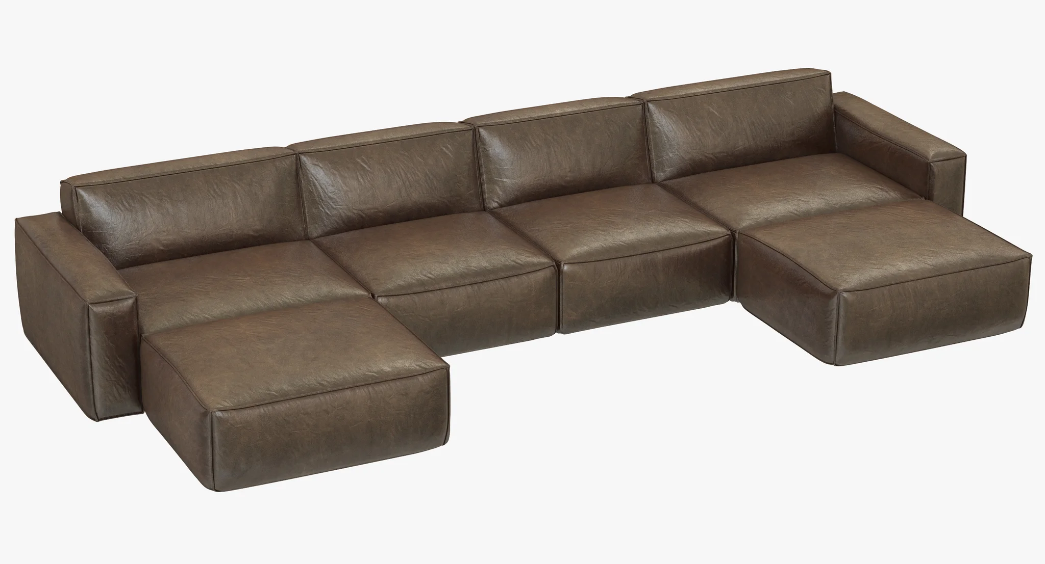 RH Modern Como Modular Customizable Sectional — 3D model preview 2