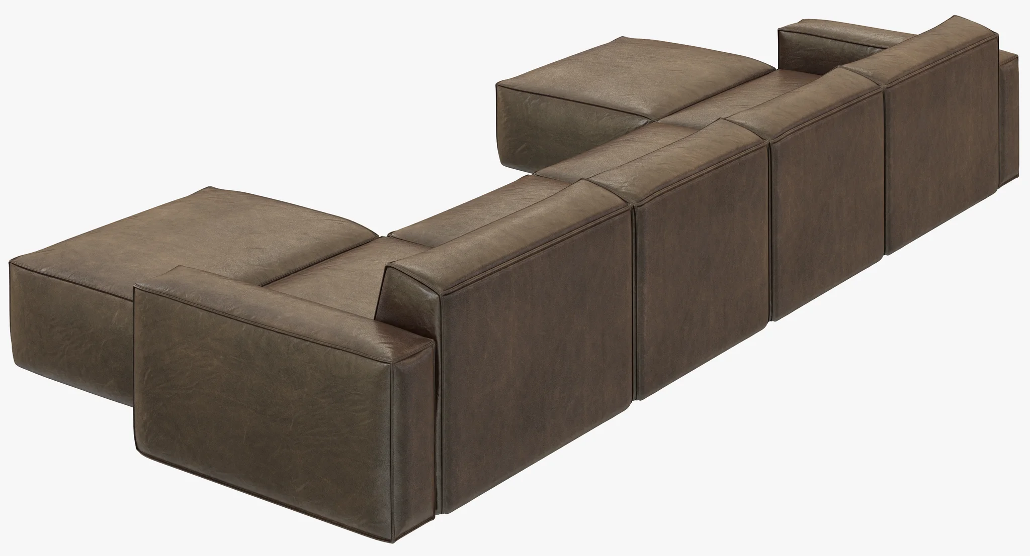 RH Modern Como Modular Customizable Sectional — 3D model preview 8