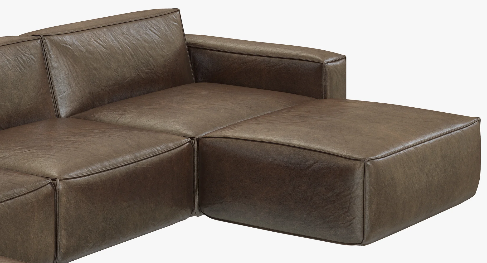 RH Modern Como Modular Customizable Sectional — 3D model preview 11