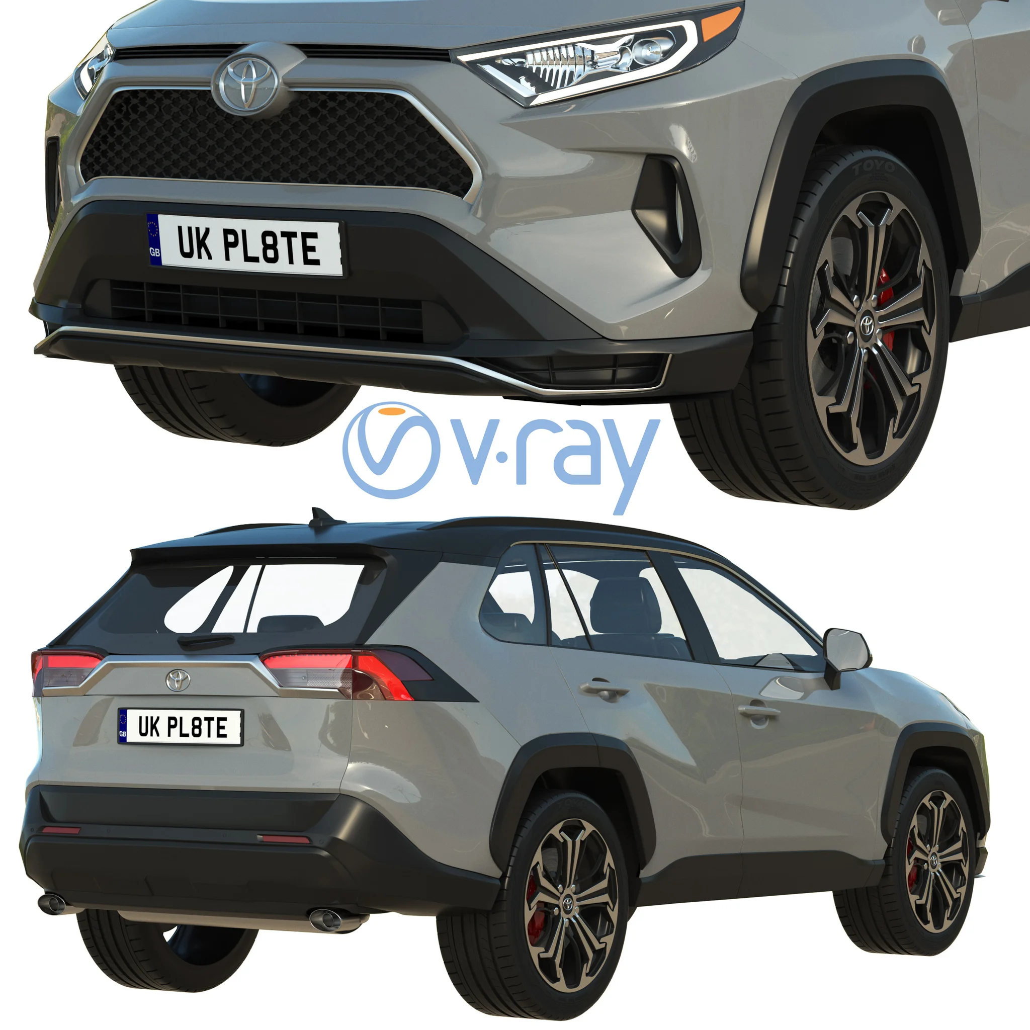 Toyota RAV4 Prime, 3D model preview 5