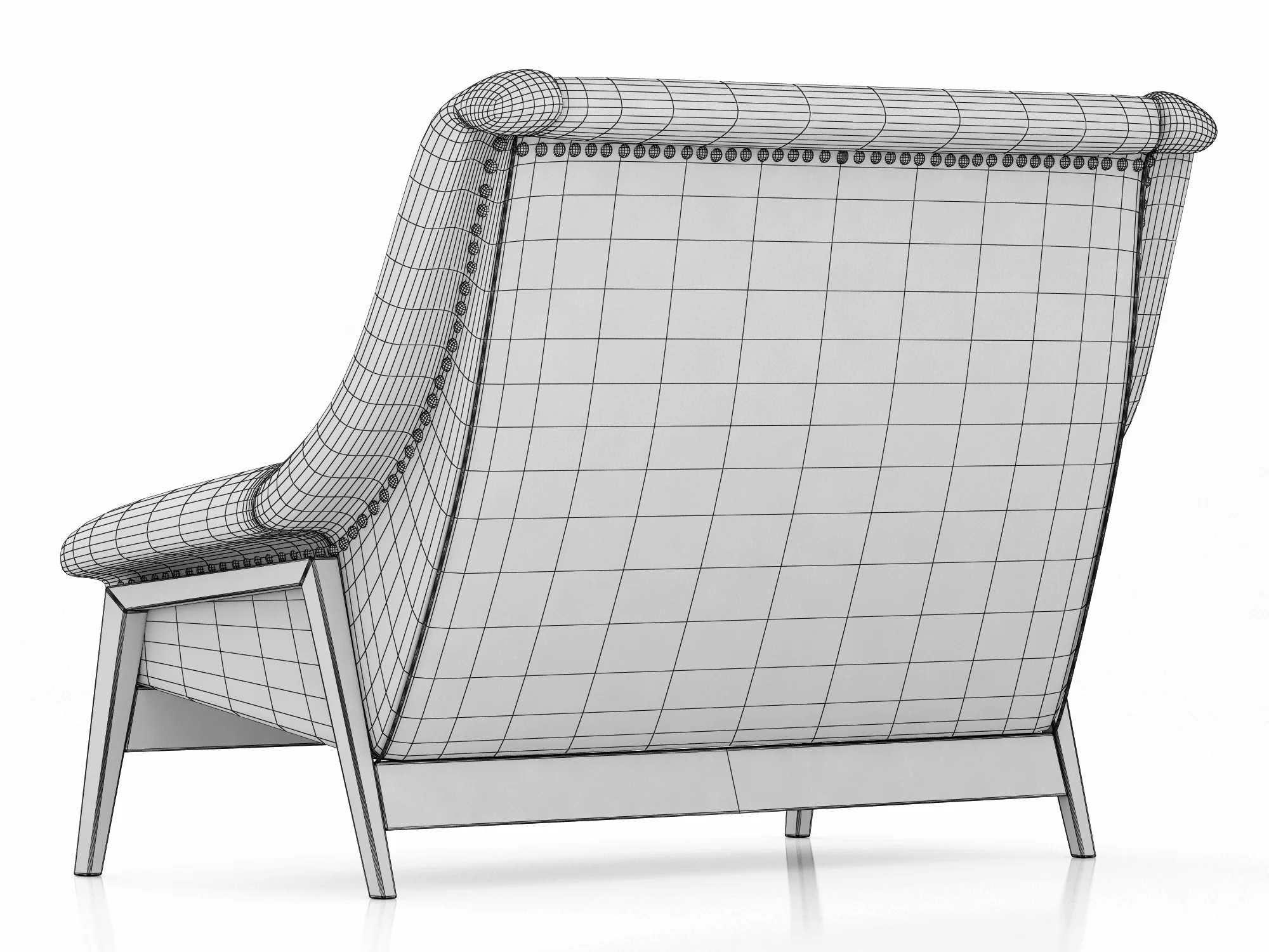 Brabbu INCA 2 SEAT SOFA — 3D model preview 10