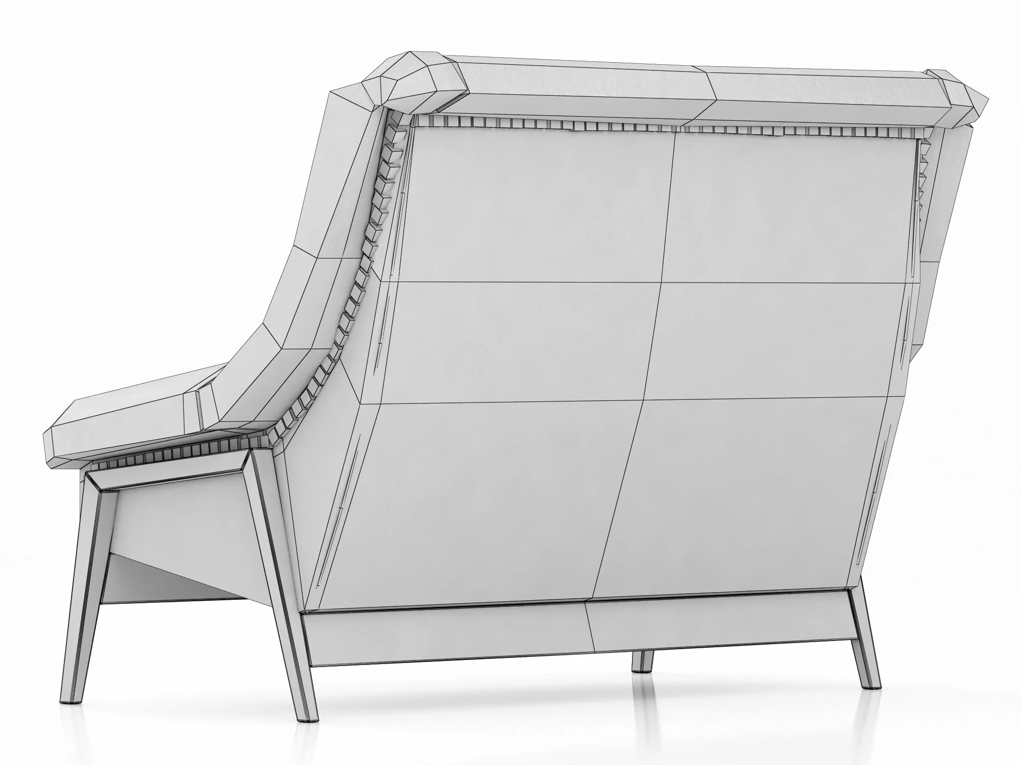 Brabbu INCA 2 SEAT SOFA — 3D model preview 11