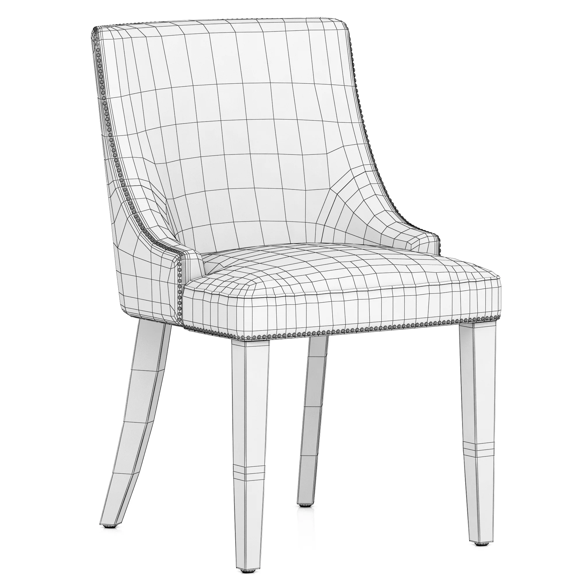 Eichholtz Bermuda Dining Chair — 3D model preview 7