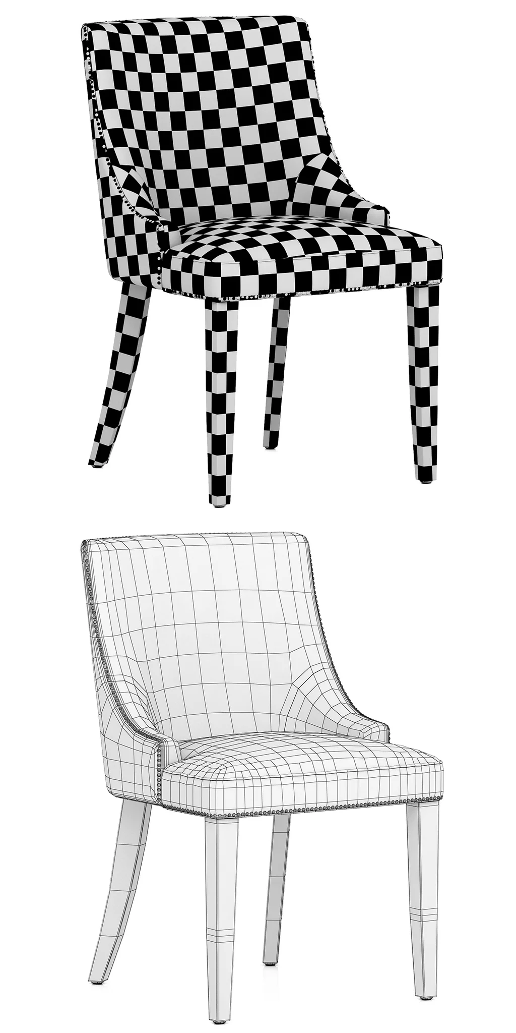 Eichholtz Bermuda Dining Chair — 3D model preview 9