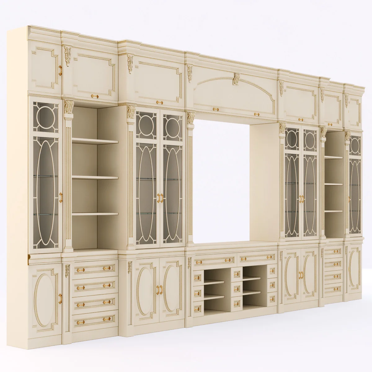 TV Wall2 — 3D model preview 4