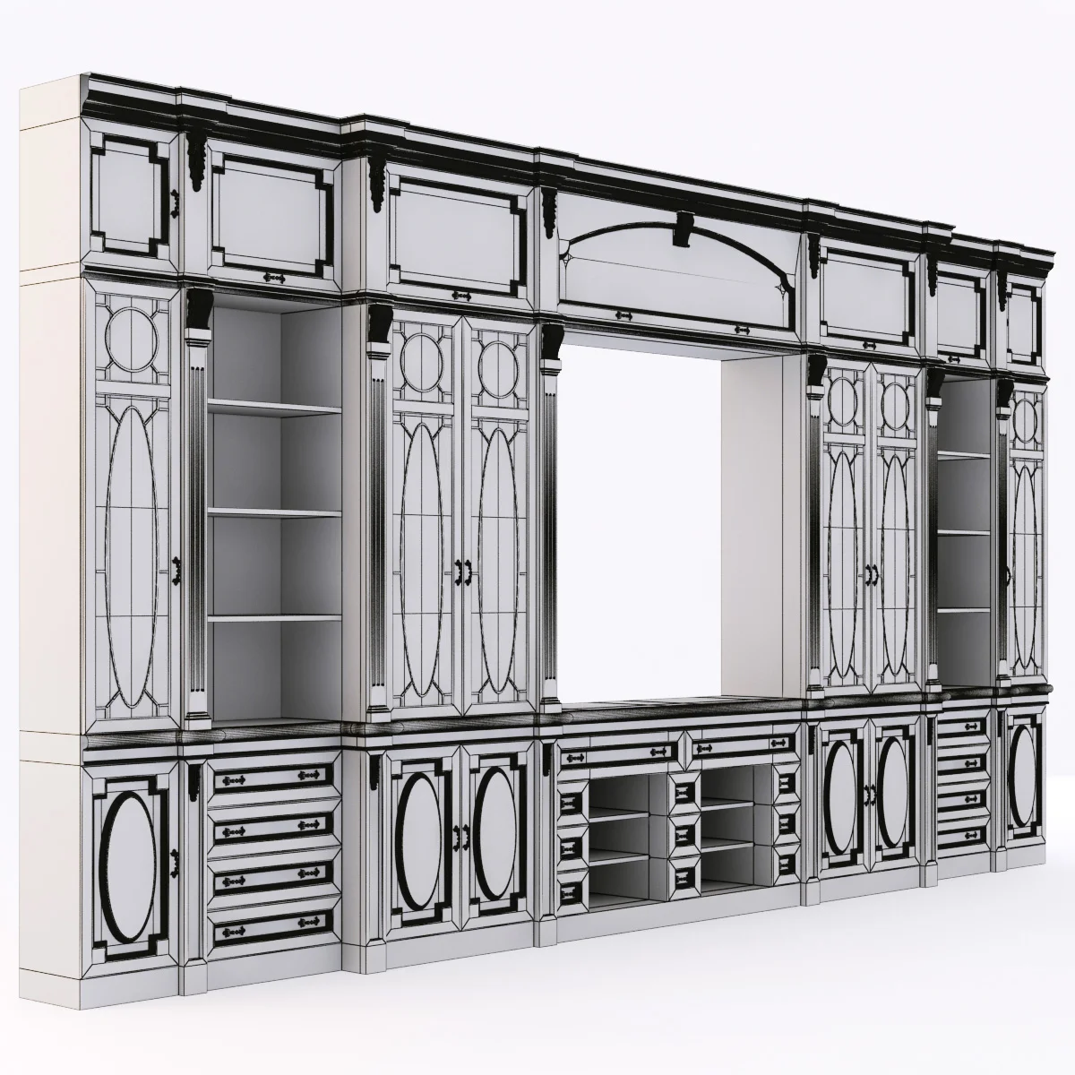 TV Wall2 — 3D model preview 5