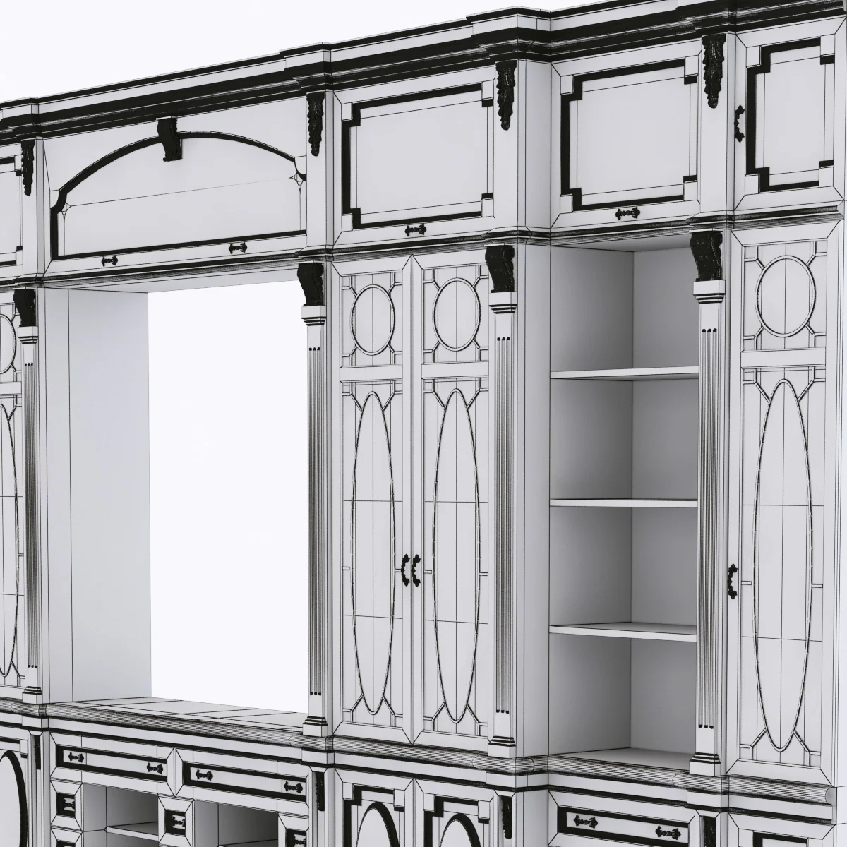 TV Wall2 — 3D model preview 7