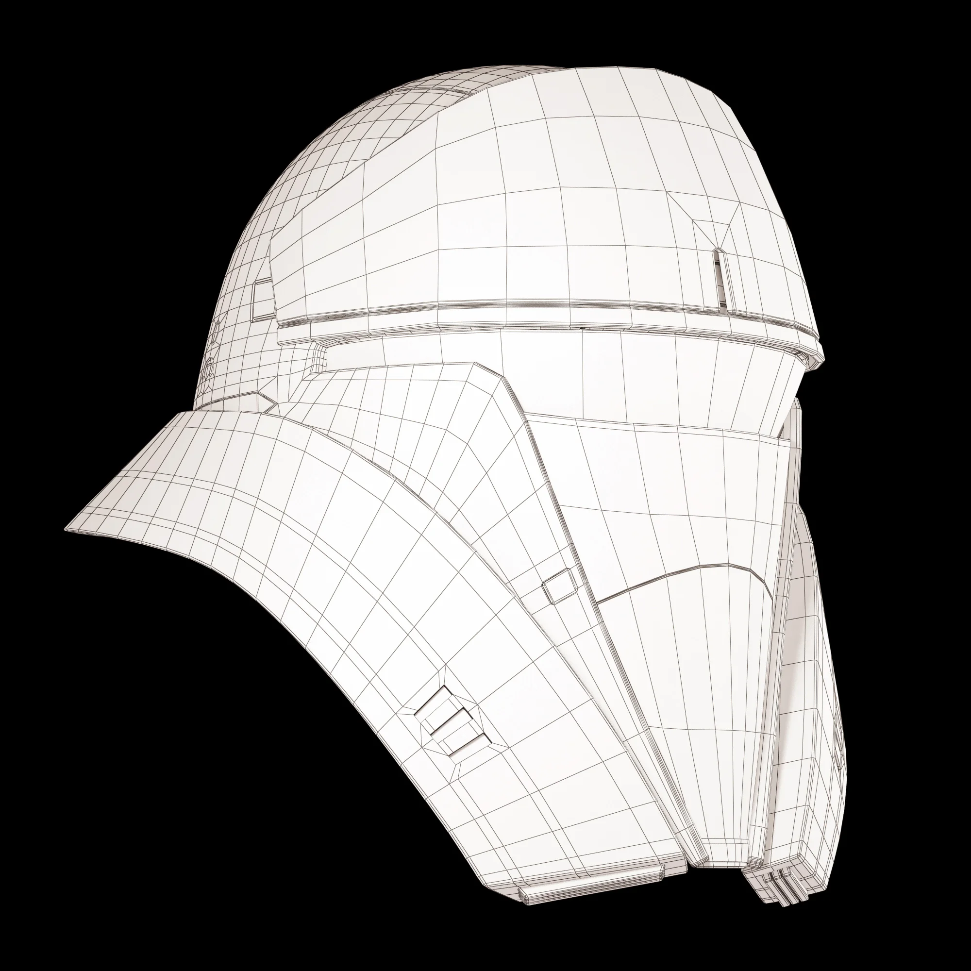 Tank Trooper Helmet — 3D model preview 4