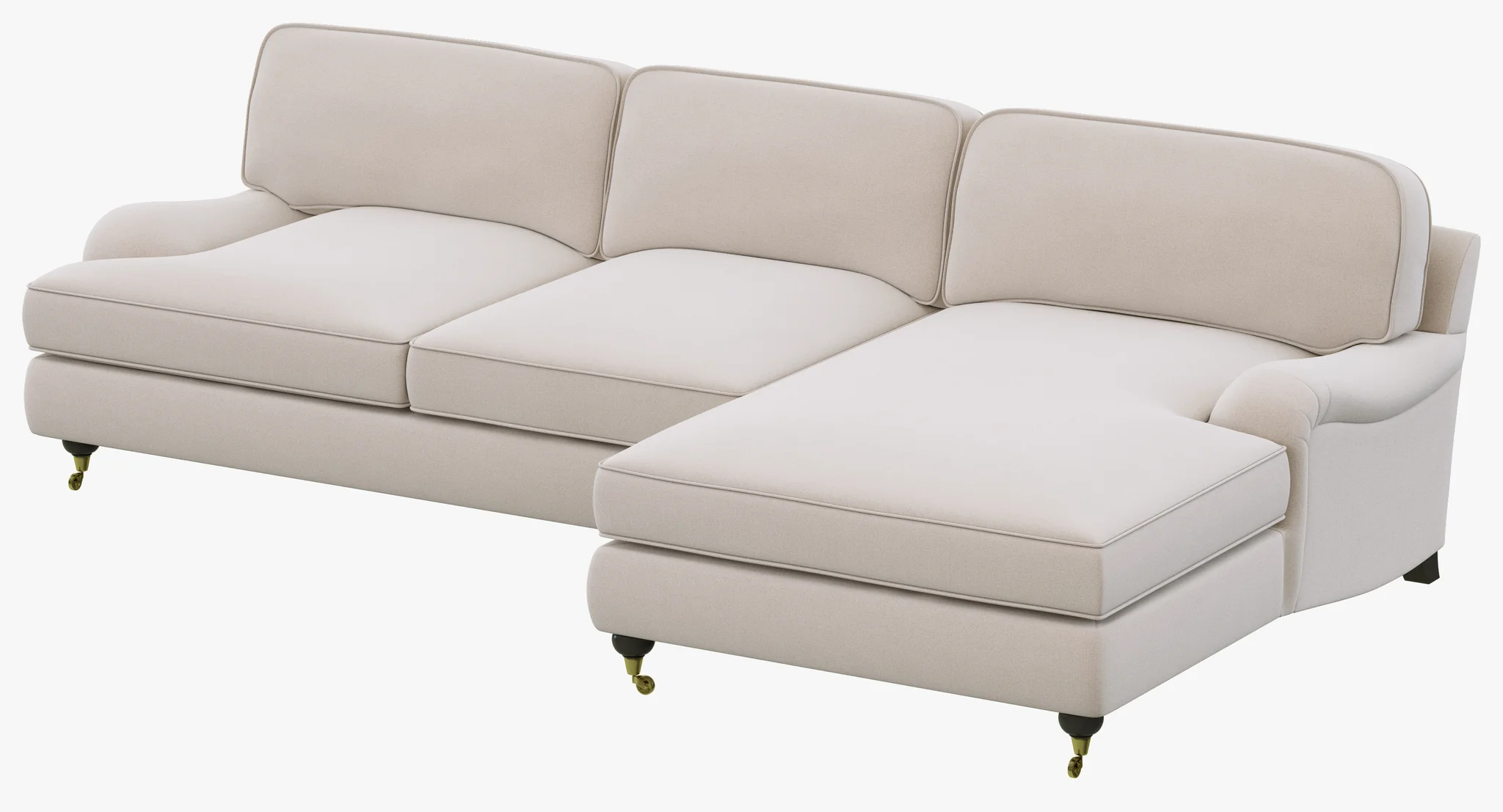 Restoration Hardware English Roll Arm Upholstered Right Arm Chaise Sectional — 3D model preview 9